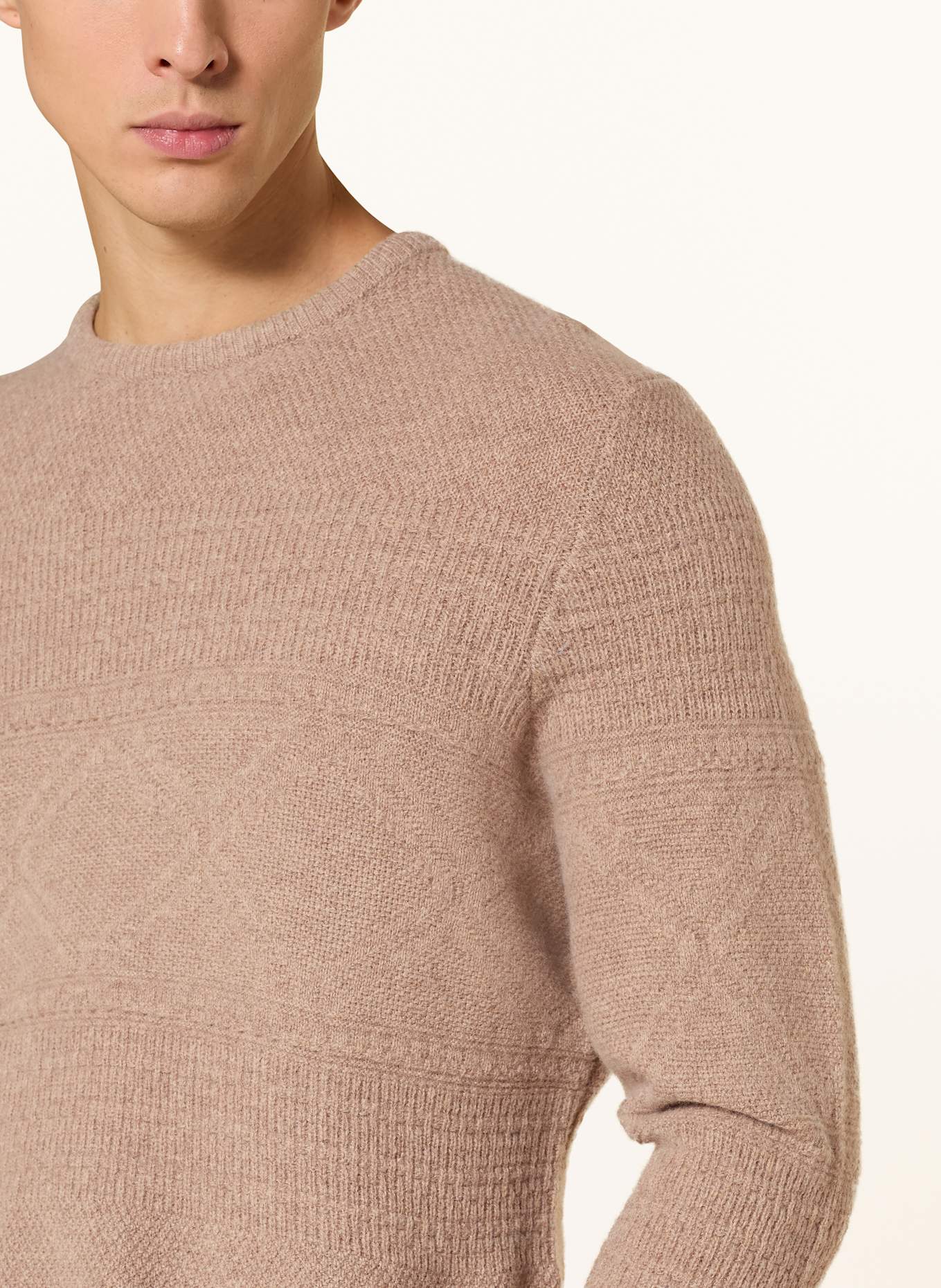 FYNCH-HATTON Pullover: HELLBRAUN