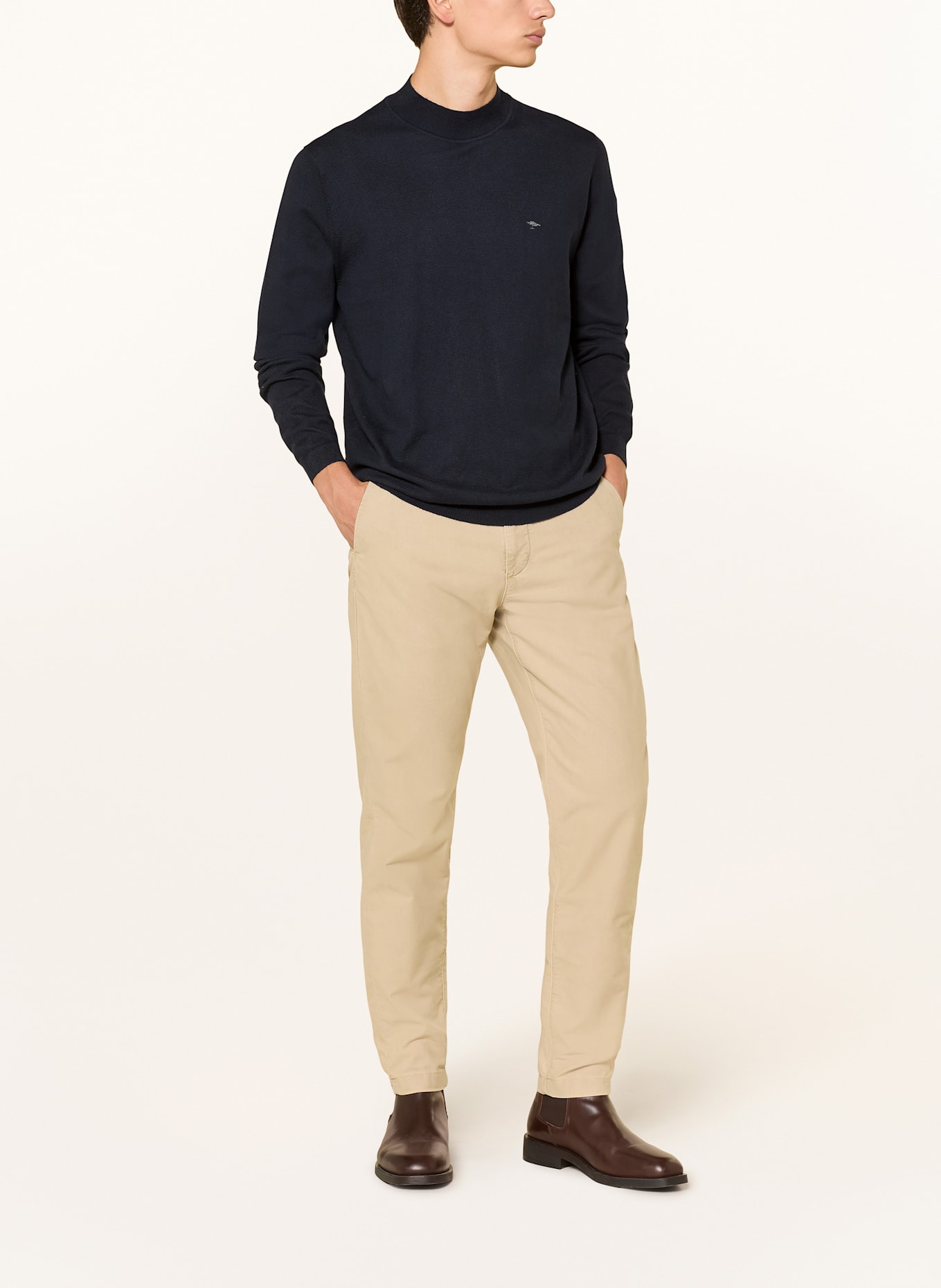 FYNCH-HATTON Pullover: DUNKELBLAU