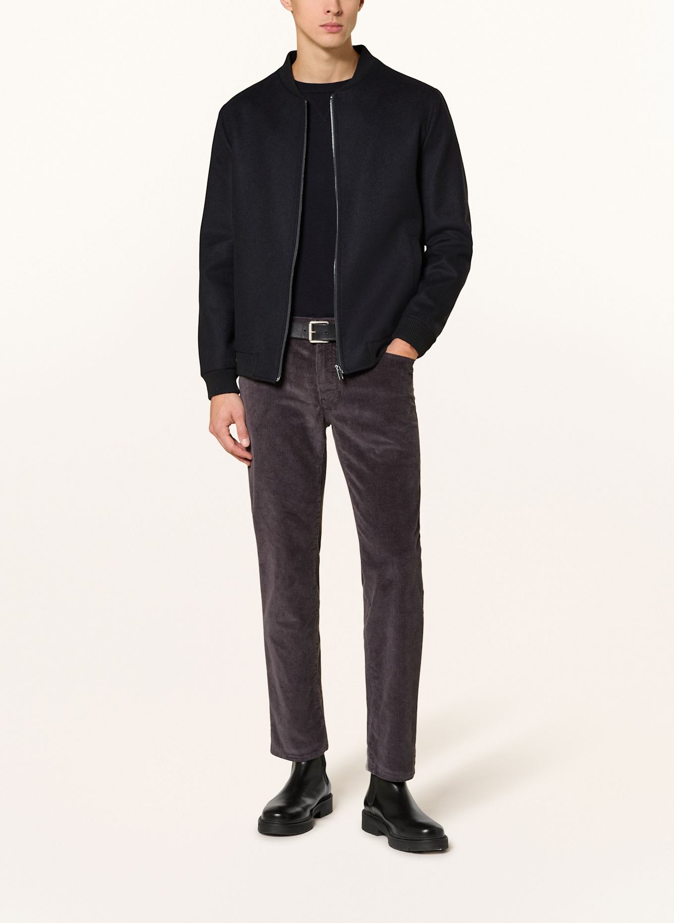 BRAX Cordhose CADIZ Straight Fit: DUNKELGRAU