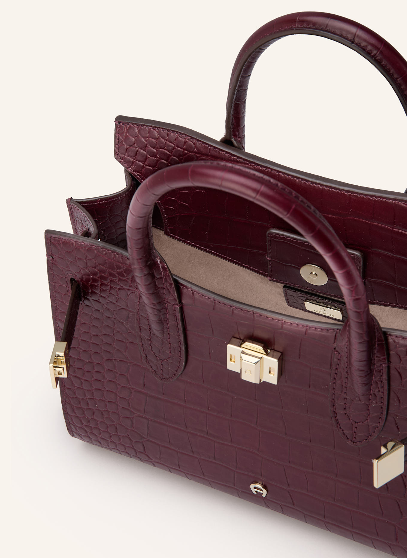 AIGNER Handbag FARRAH MEDIUM: DARK RED
