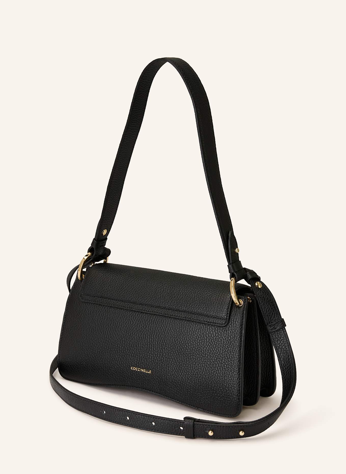 COCCINELLE Schultertasche: SCHWARZ