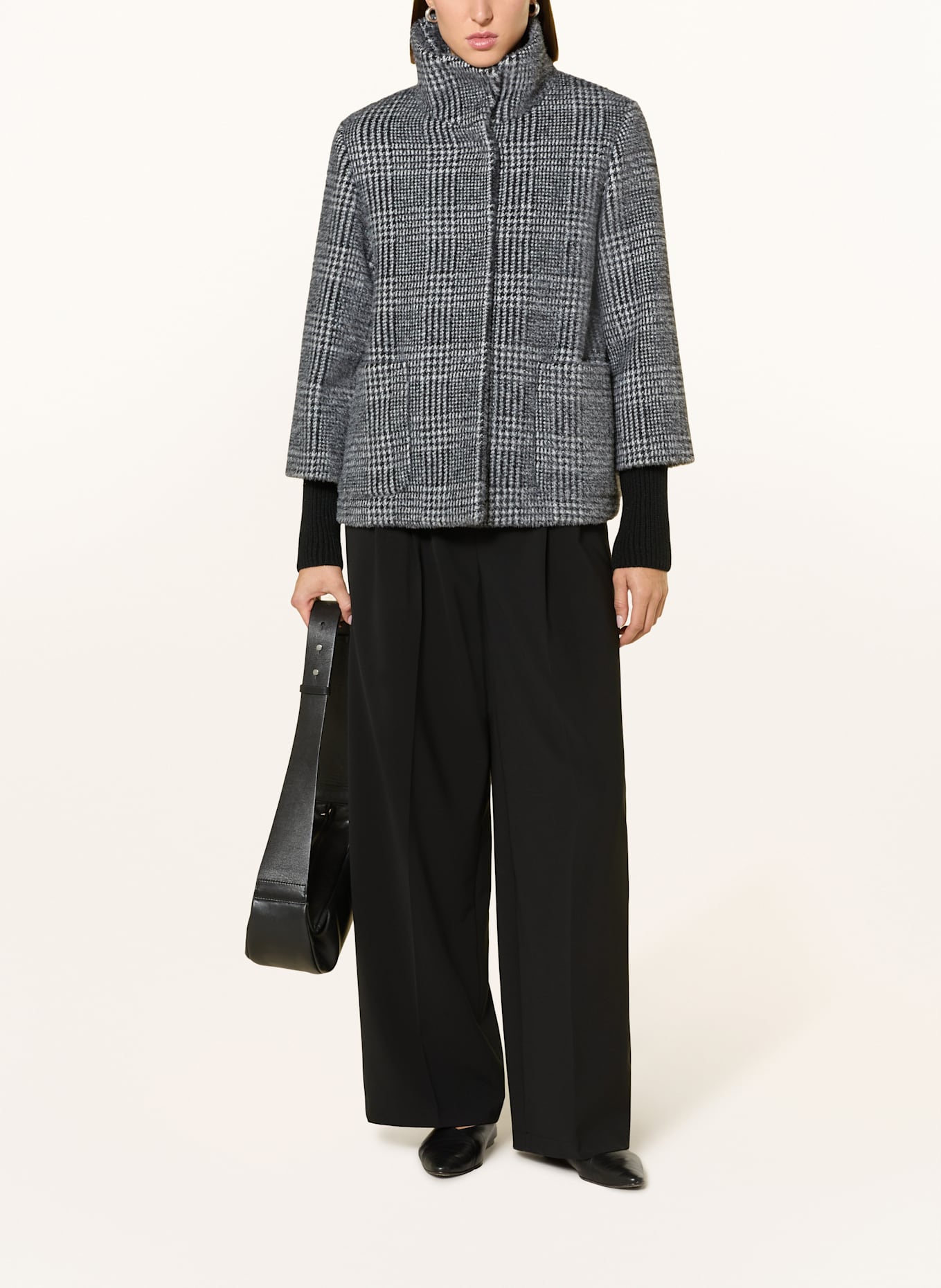 s.Oliver BLACK LABEL Bosmanka: SZARY / CZARNY / BIAŁY