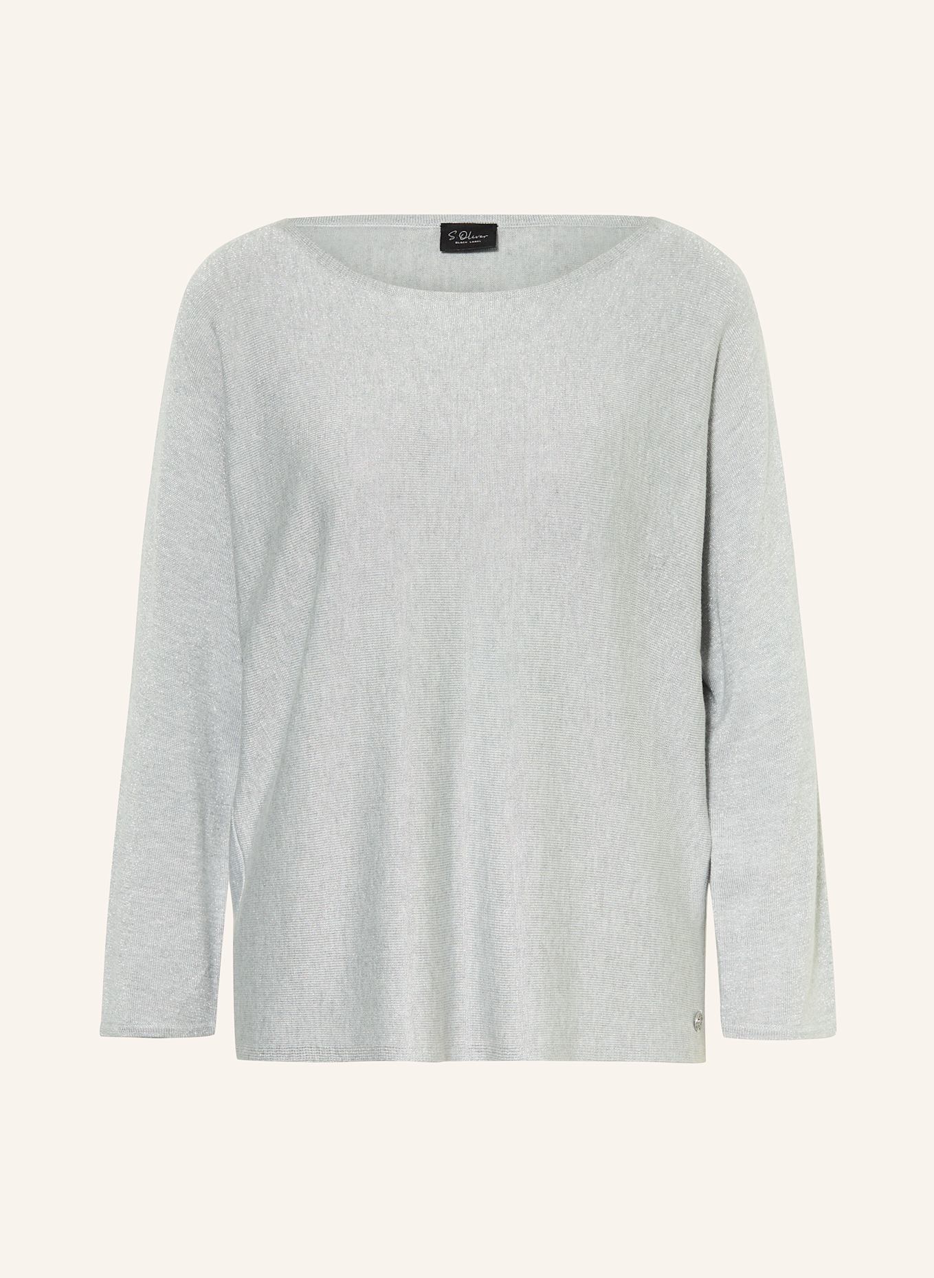 s.Oliver BLACK LABEL Pullover mit Glitzergarn: SILBER