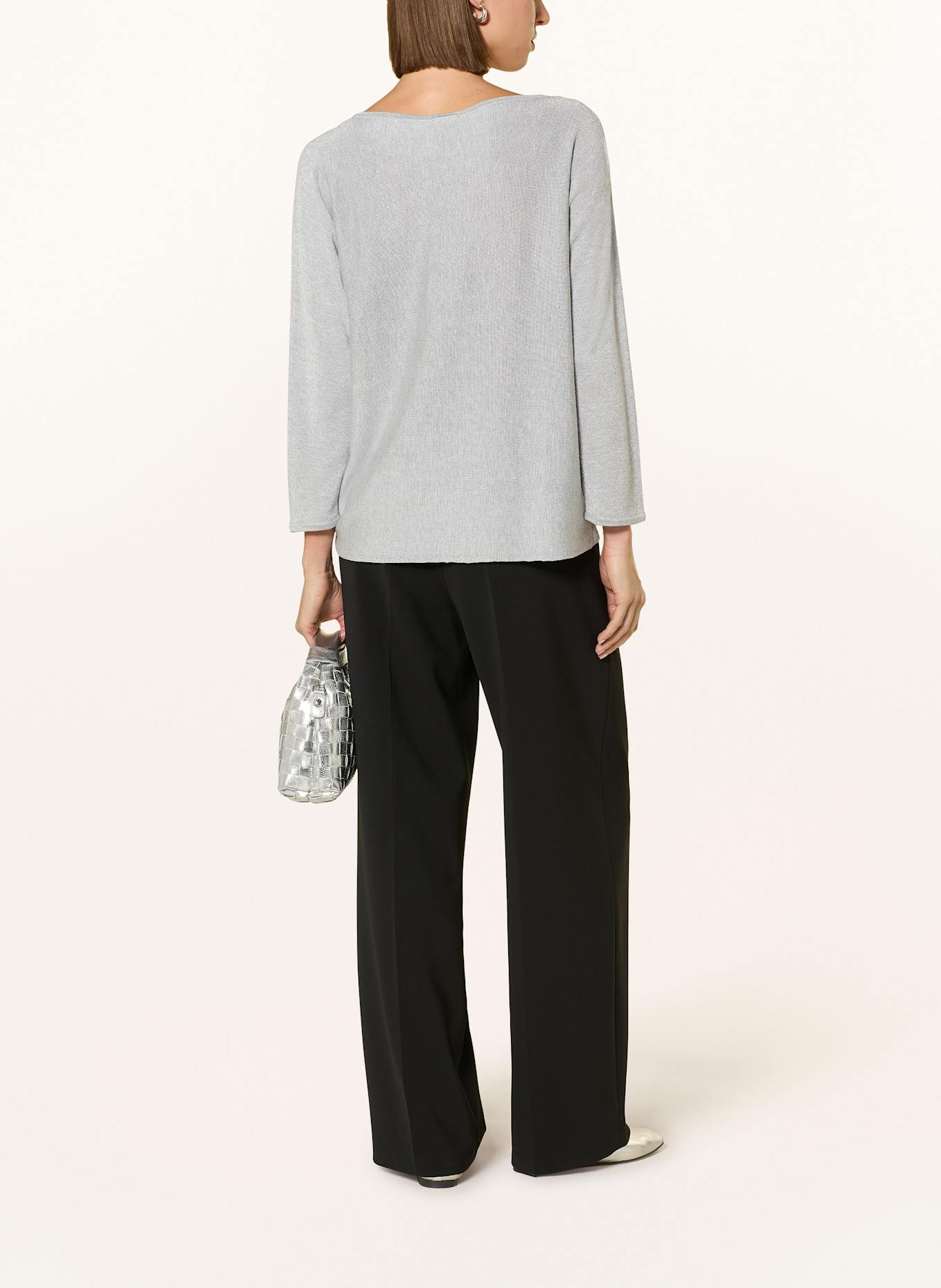 s.Oliver BLACK LABEL Pullover mit Glitzergarn: SILBER