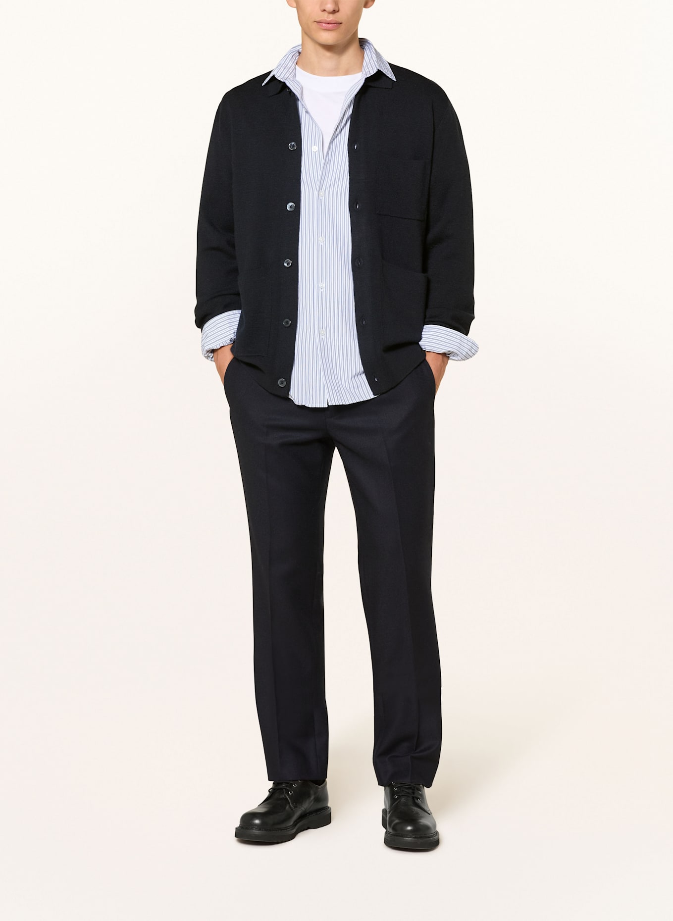 seidensticker Strickjacke: DUNKELBLAU