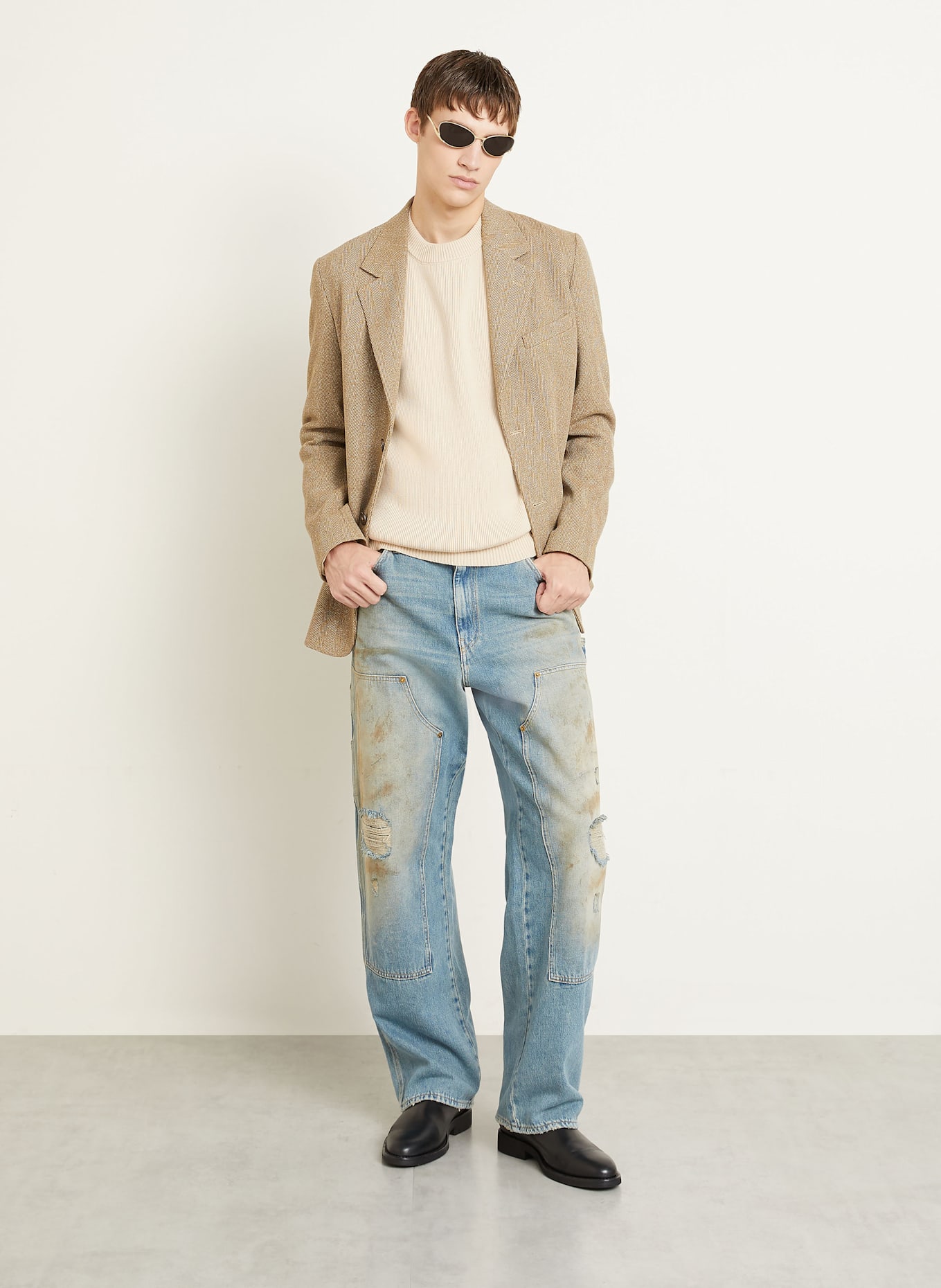 GOLDEN GOOSE Pullover: BEIGE