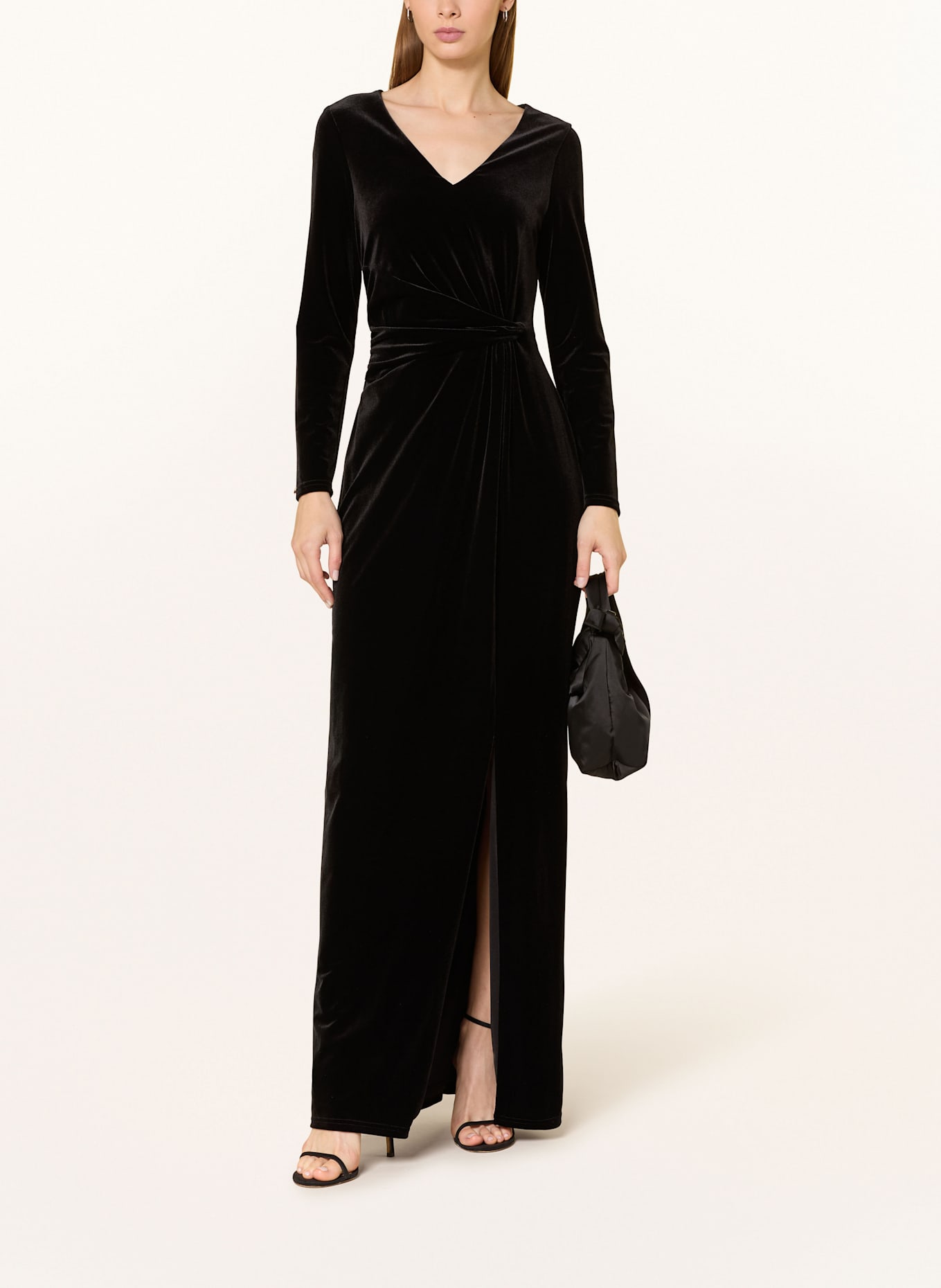 Vera Mont Abendkleid aus Samt: SCHWARZ