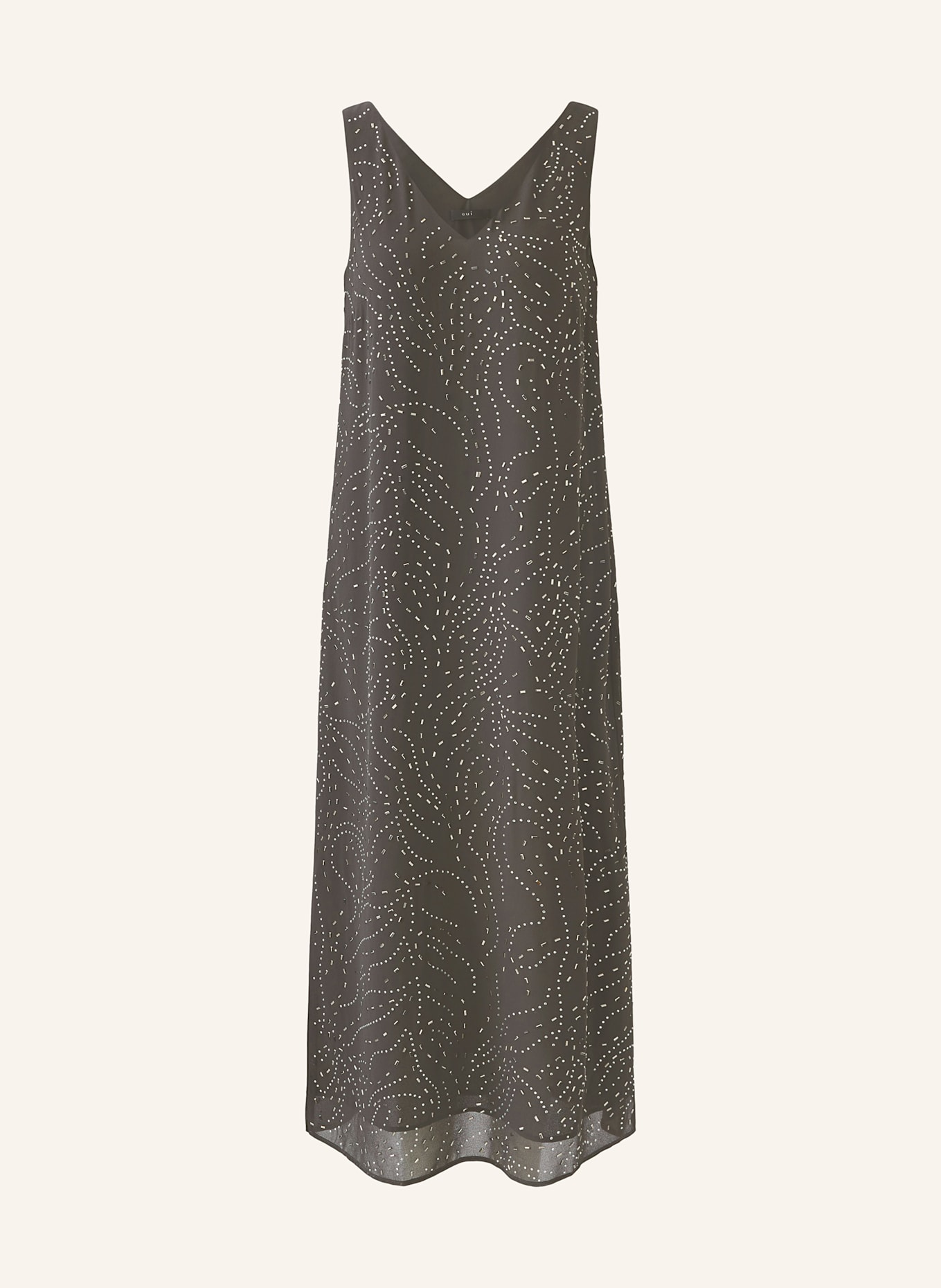 oui Kleid mit Schmucksteinen: BRAUN