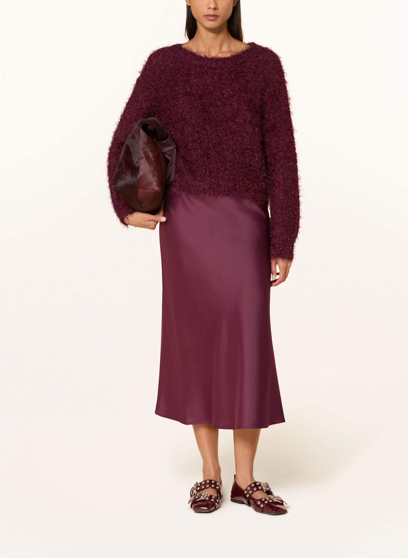 oui Pullover: DUNKELROT