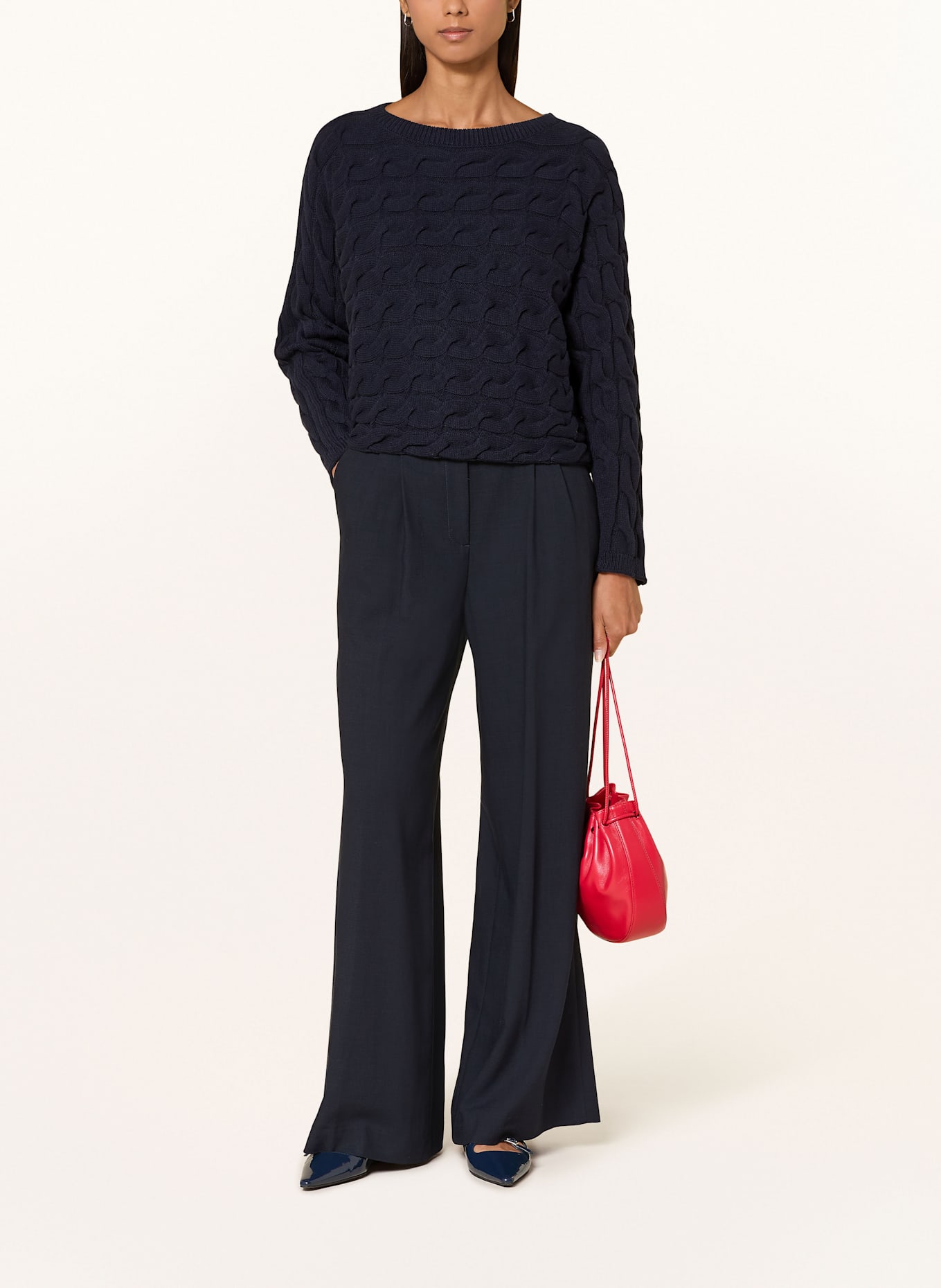 oui Sweter SIRAH: GRANATOWY