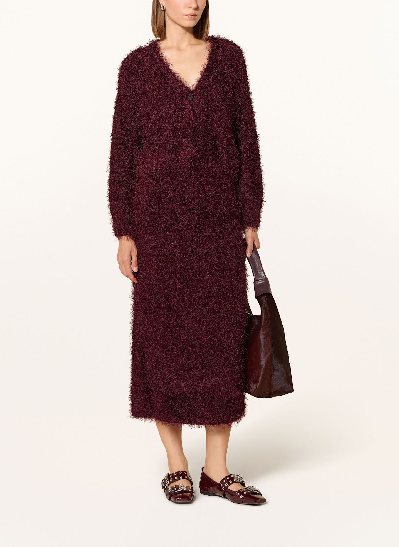 oui Strickjacke: DUNKELROT