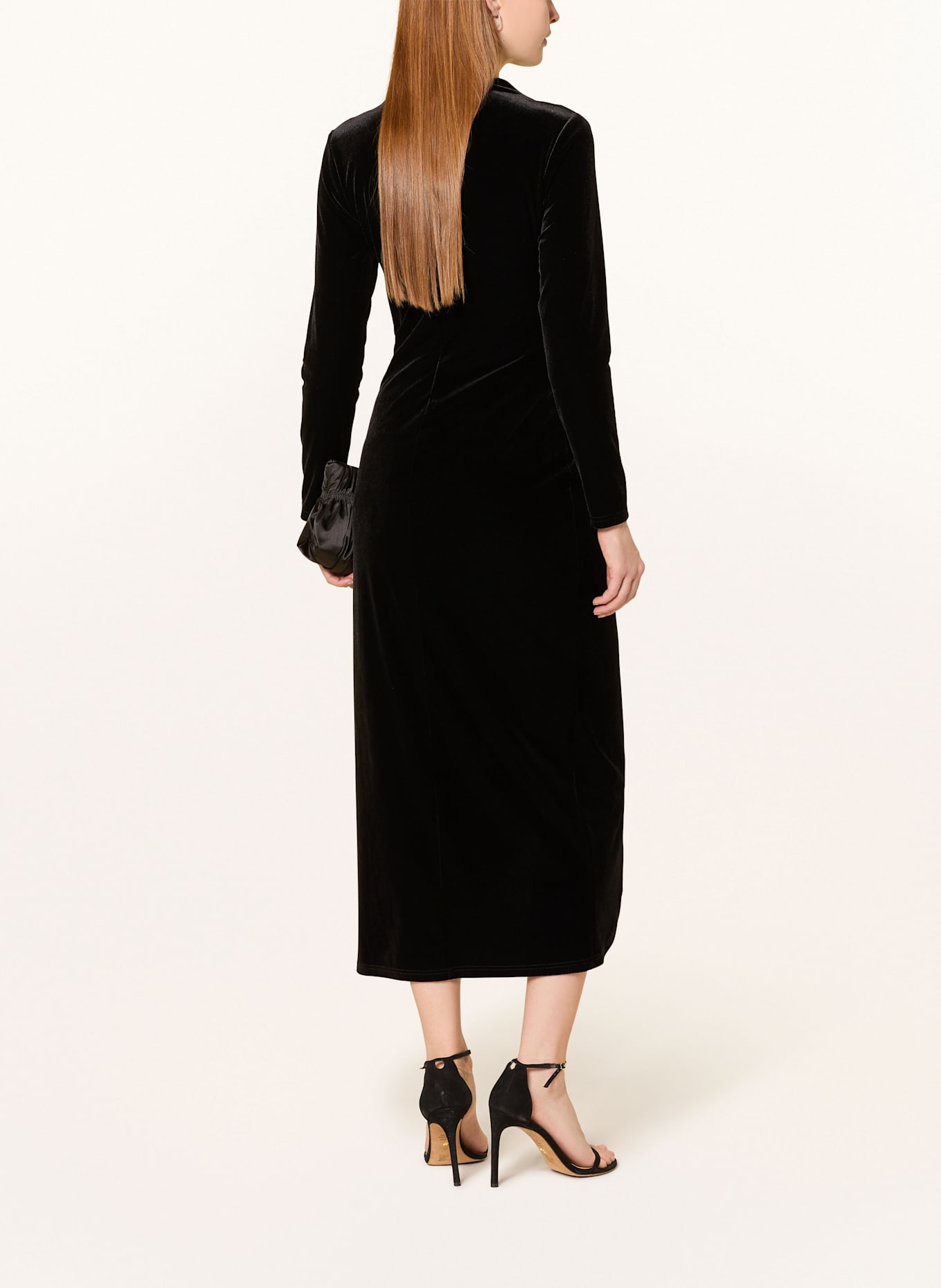 V by Vera Mont Abendkleid aus Samt: SCHWARZ