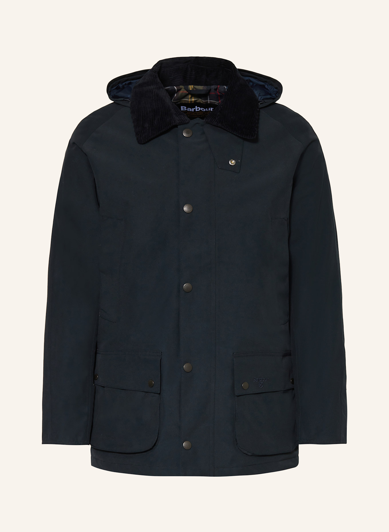 Barbour Jacke WINTER ASHBY mit abnehmbarer Kapuze: DUNKELBLAU