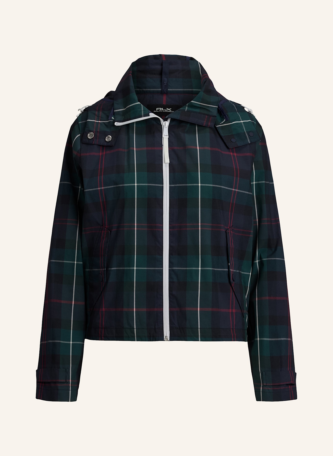 RLX RALPH LAUREN Midlayer-Jacke: DUNKELBLAU / PETROL / ROT