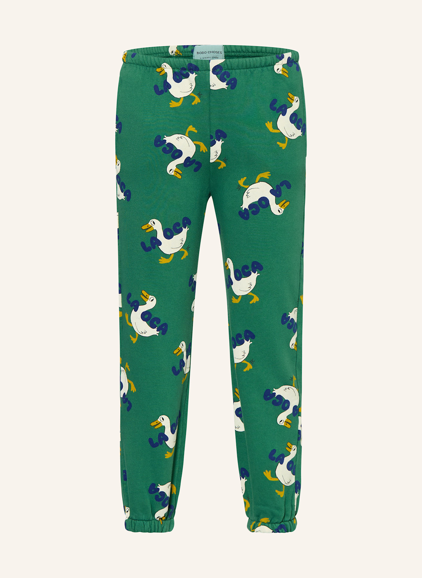 BOBO CHOSES Sweatpants: GRÜN / WEISS