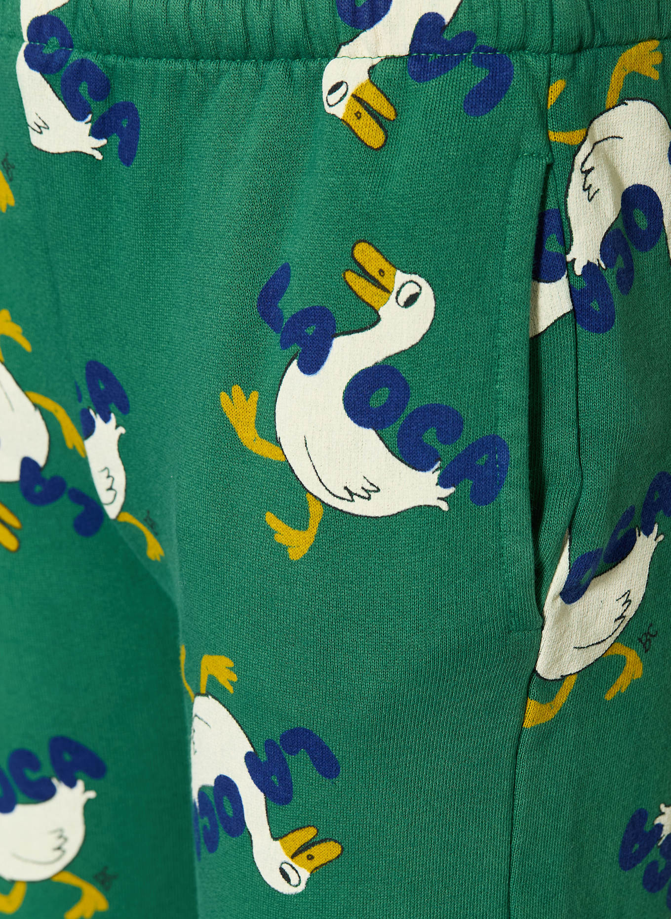 BOBO CHOSES Sweatpants: GRÜN / WEISS