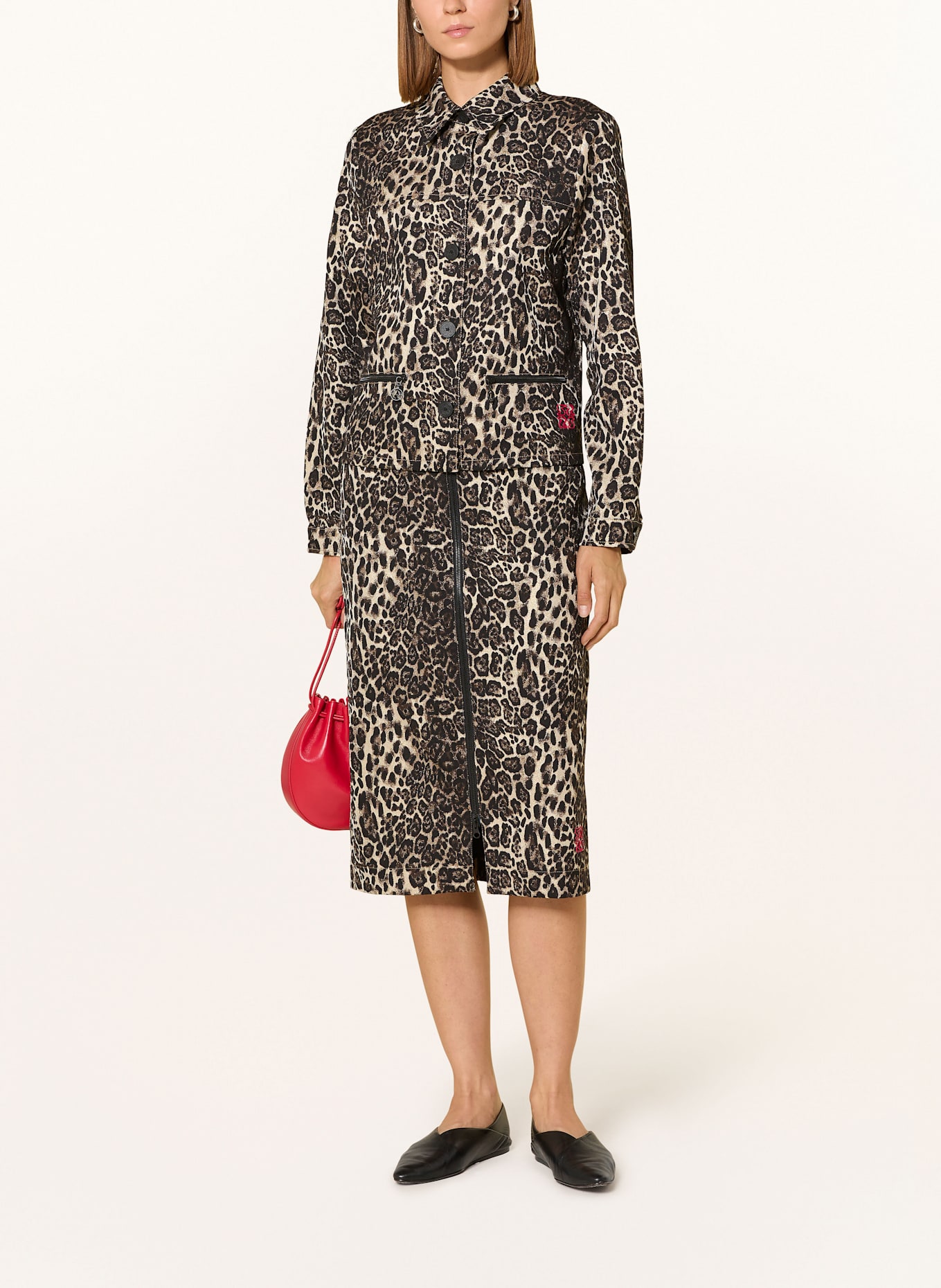 SPORTALM Kastenjacke mit Glitzergarn: BRAUN / HELLBRAUN / SCHWARZ