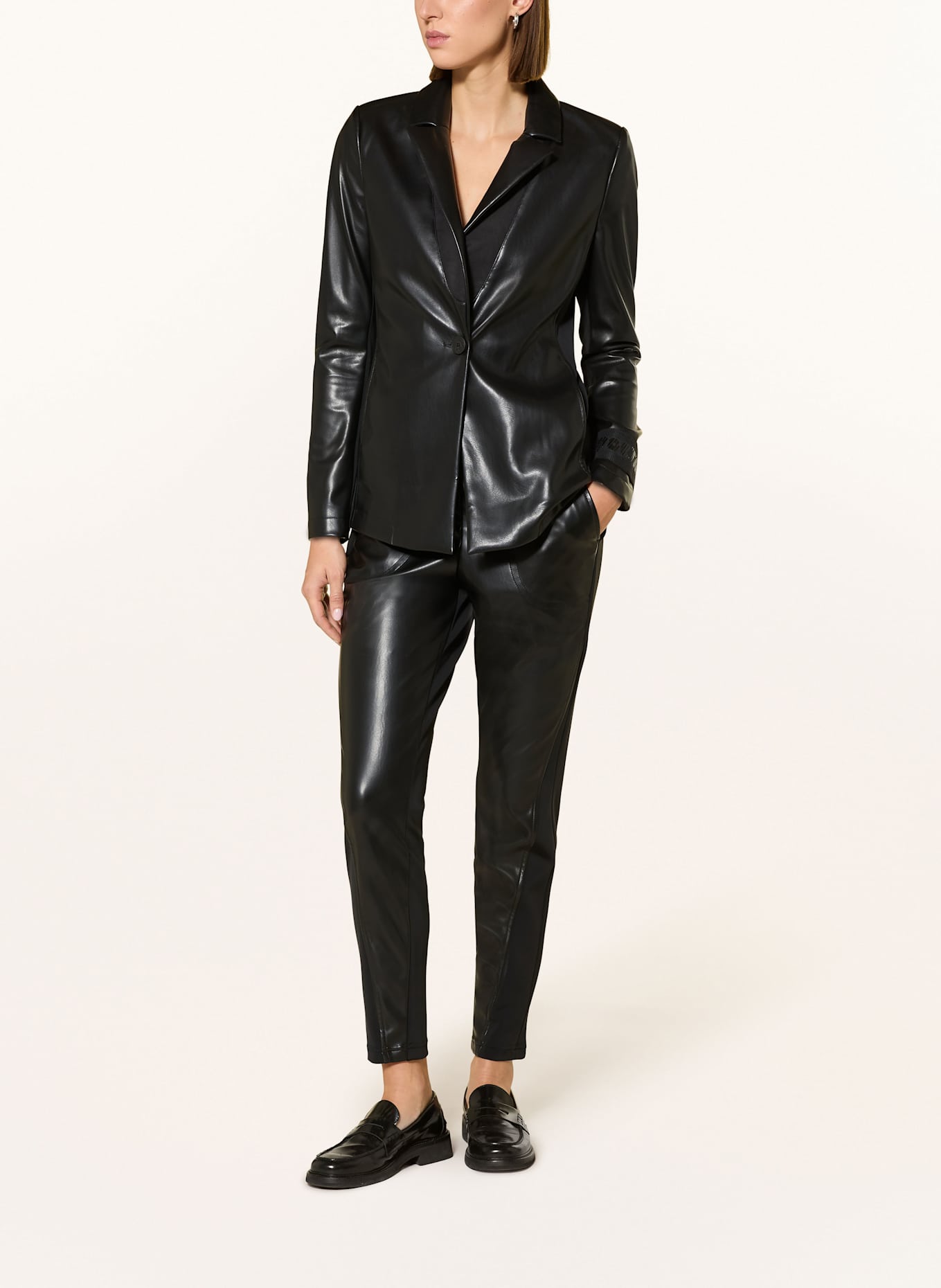 SPORTALM Hose im Materialmix: SCHWARZ