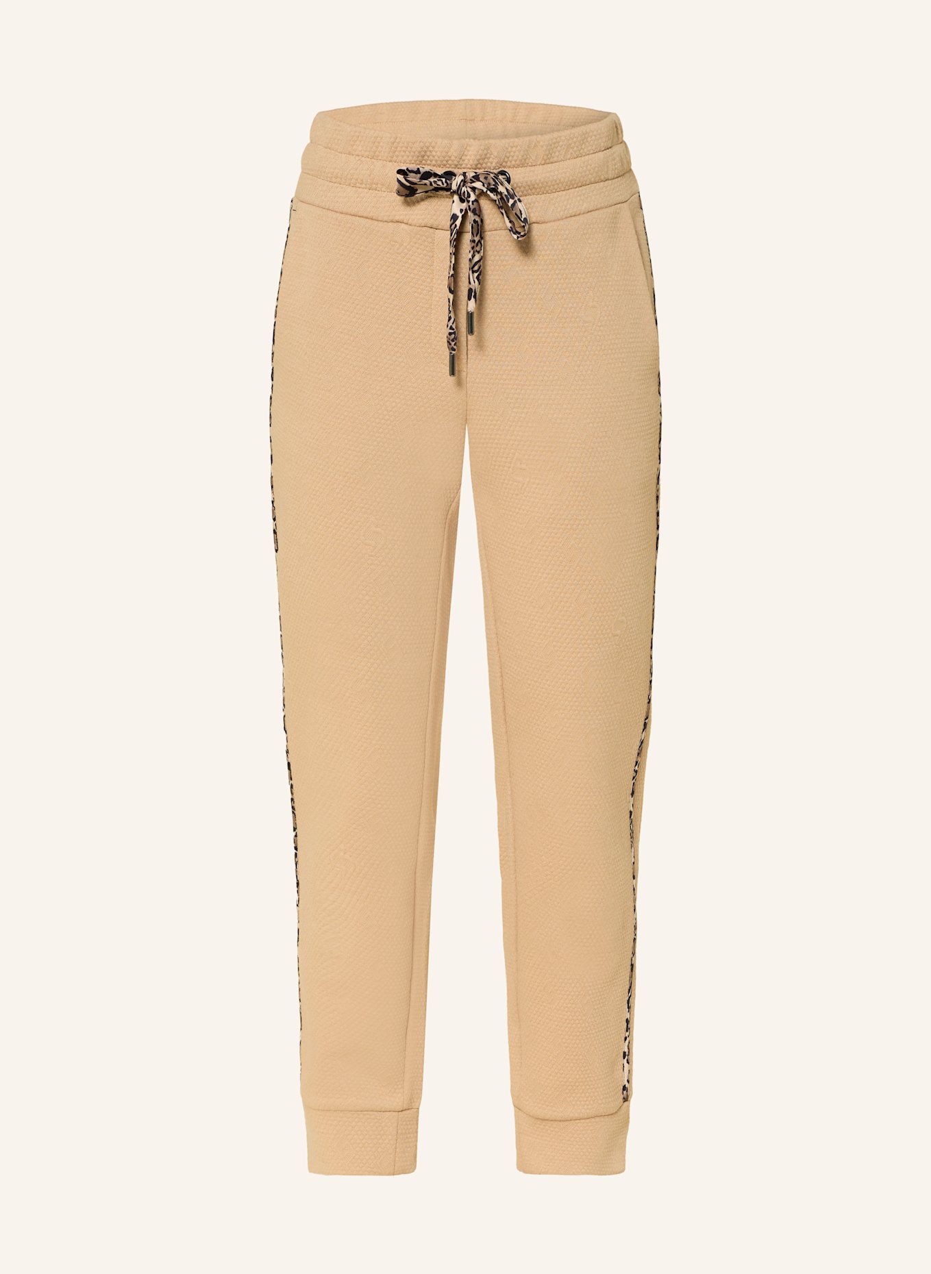 SPORTALM Sweatpants mit Galonstreifen: BEIGE