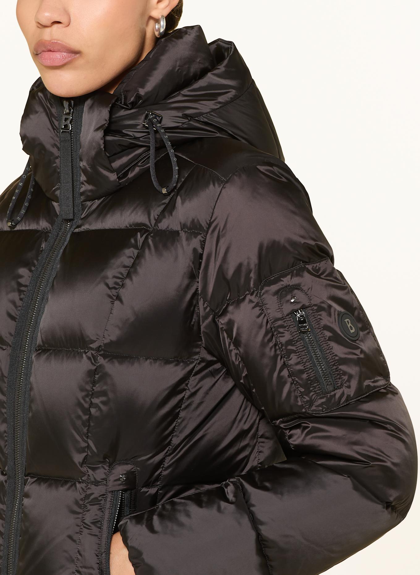 BOGNER Daunenjacke FELINE-D1 abnehmbarer Kapuze: SCHWARZ