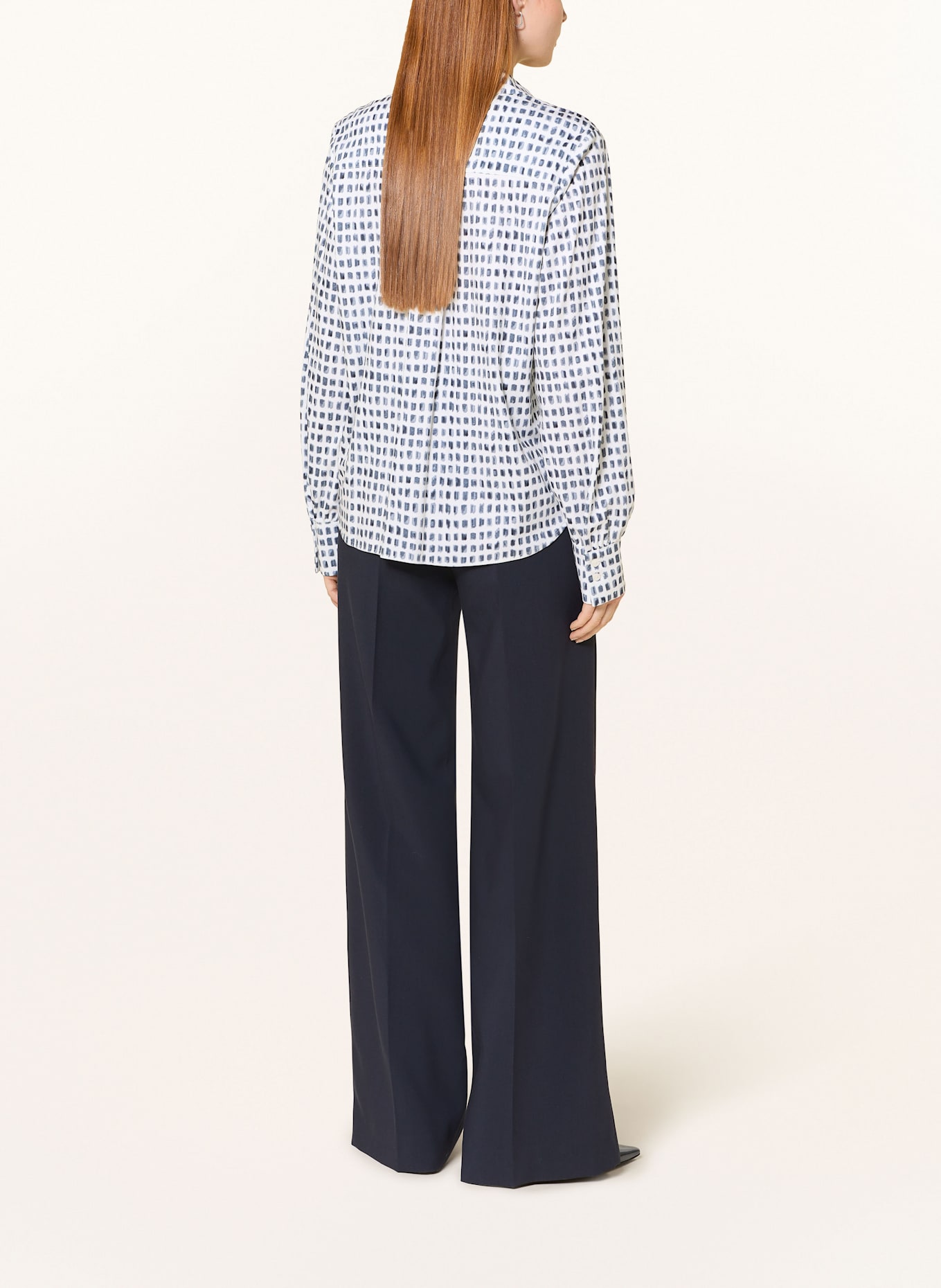 DESOTO Hemdbluse LIZZY: ECRU / DUNKELBLAU