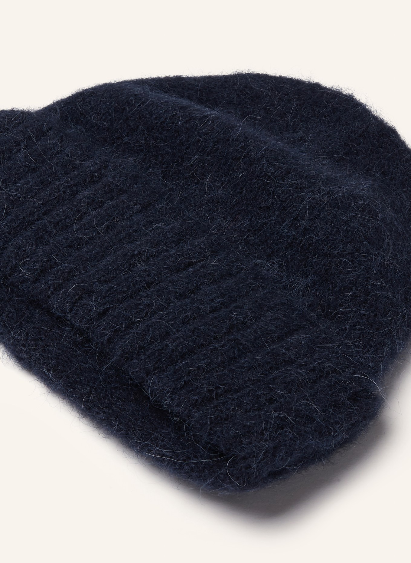 SAMSØE  SAMSØE Czapka SAJEANNE z alpaką: GRANATOWY