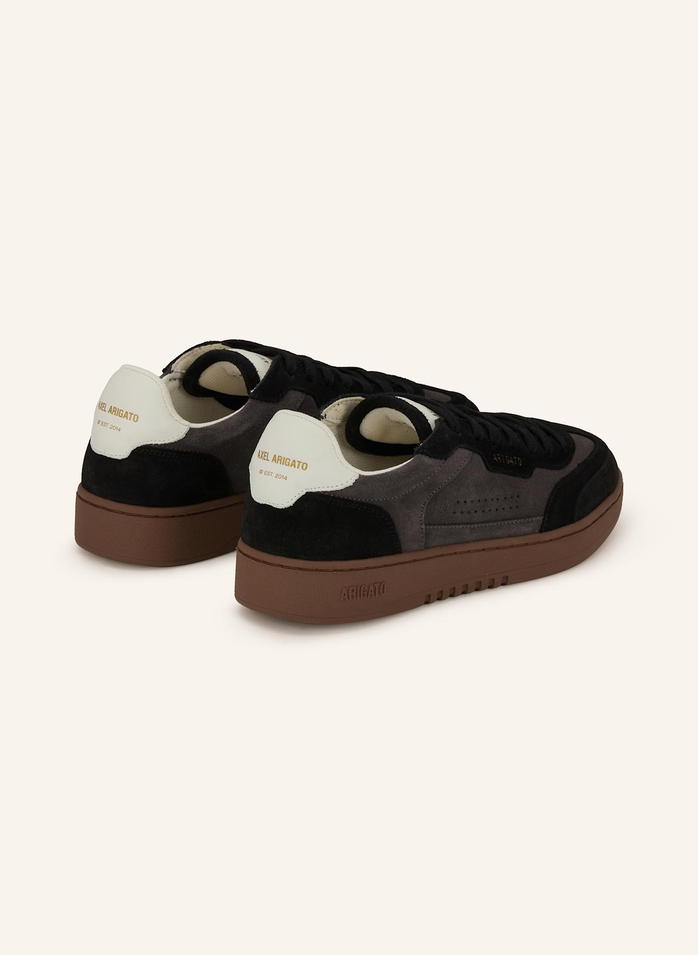 AXEL ARIGATO Sneaker DICE T-TOE: SCHWARZ / TAUPE