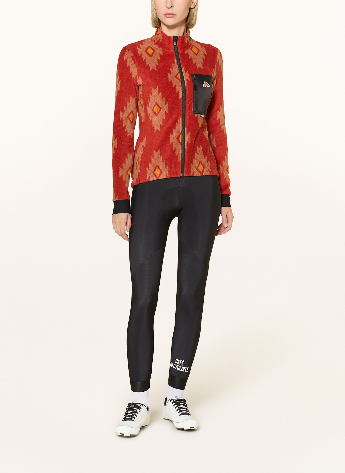 CAFÉ DU CYCLISTE Termiczne spodenki kolarskie THERESA z wyściełaną wkładką: CZARNY