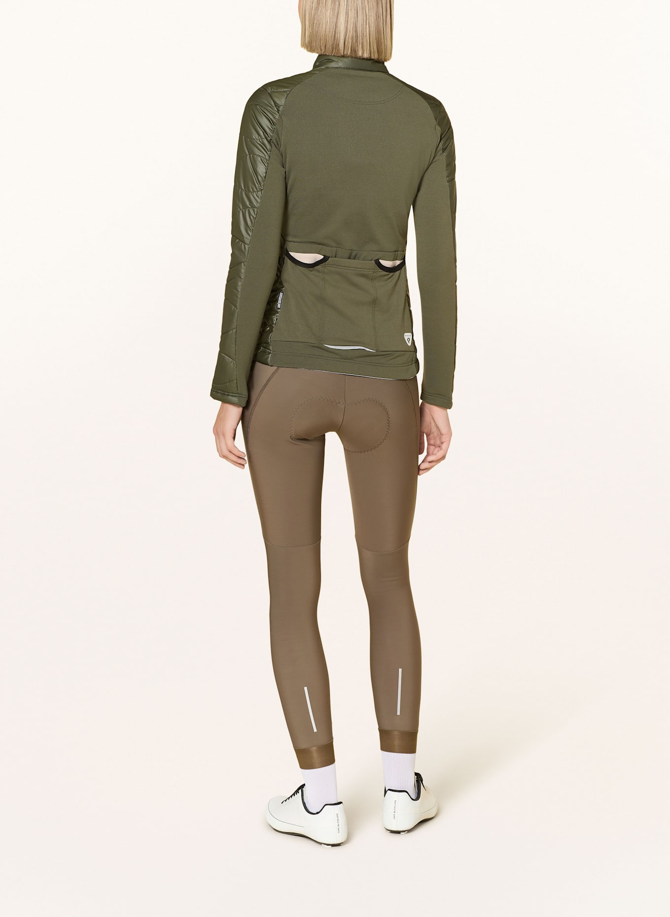 CAFÉ DU CYCLISTE Kurtka kolarska ALBERTINE: OLIWKOWY