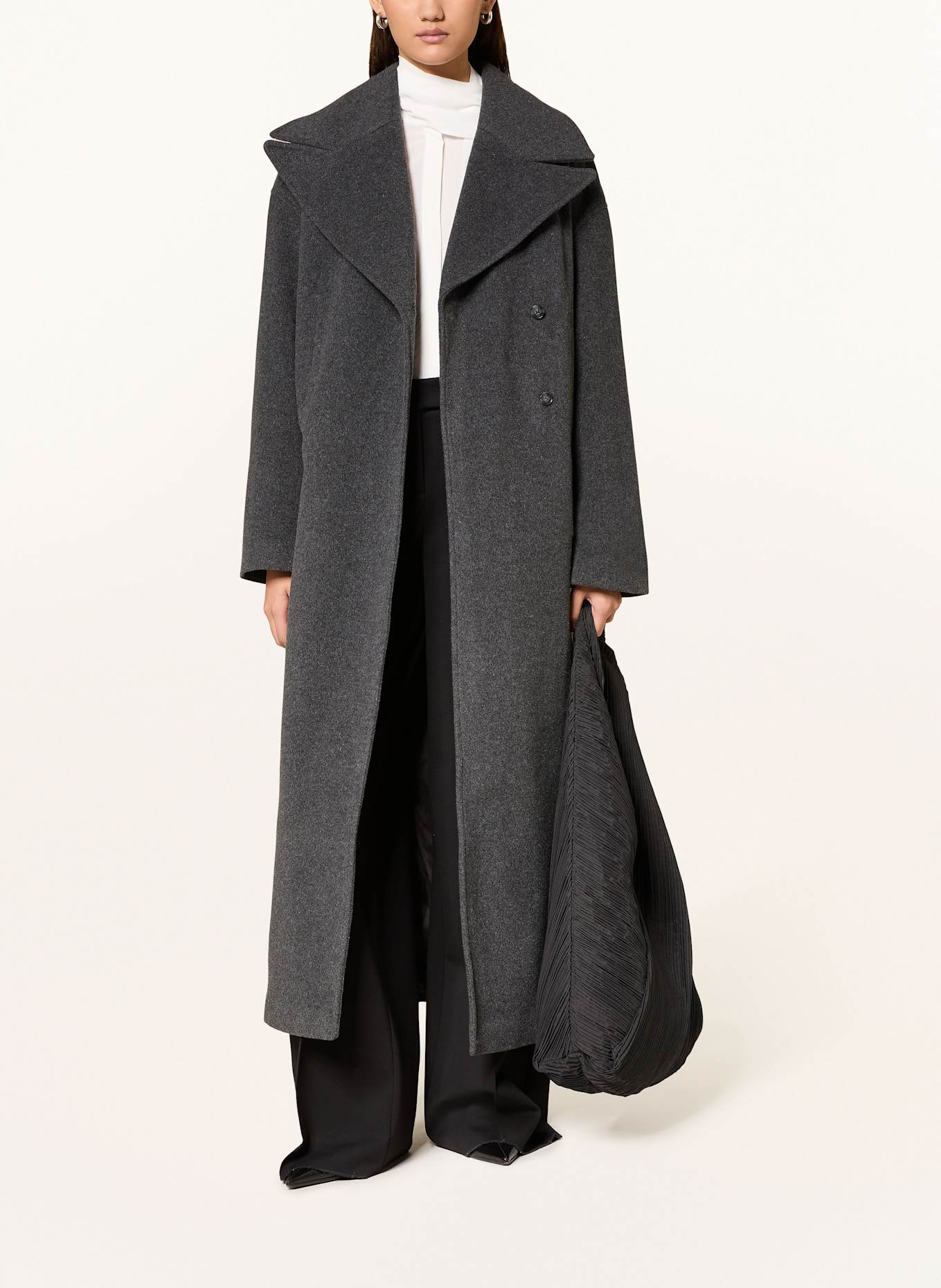 Herskind Mantel STEWART: DUNKELGRAU