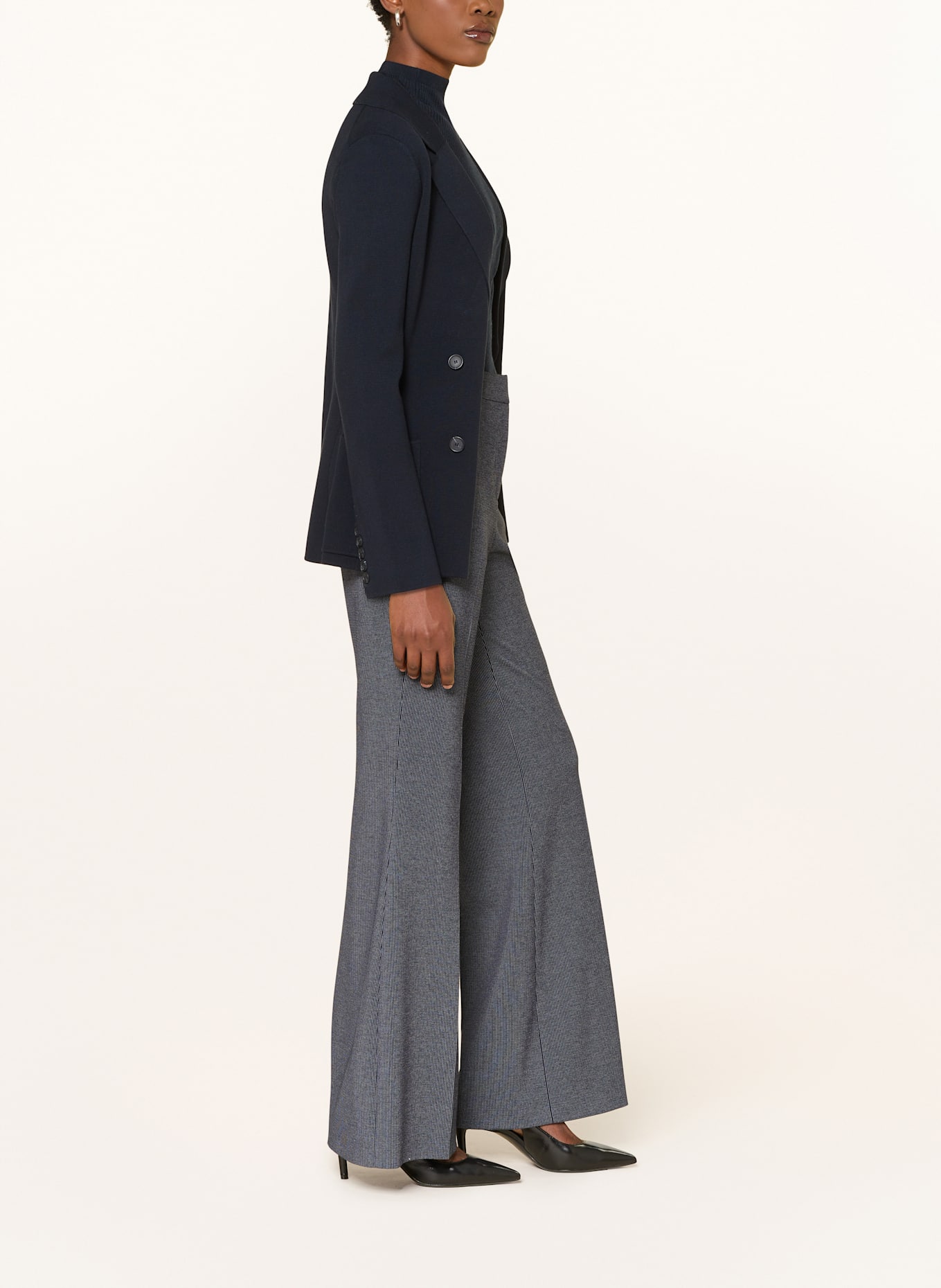 BOSS Marlenehose TALIA: DUNKELBLAU / HELLBLAU