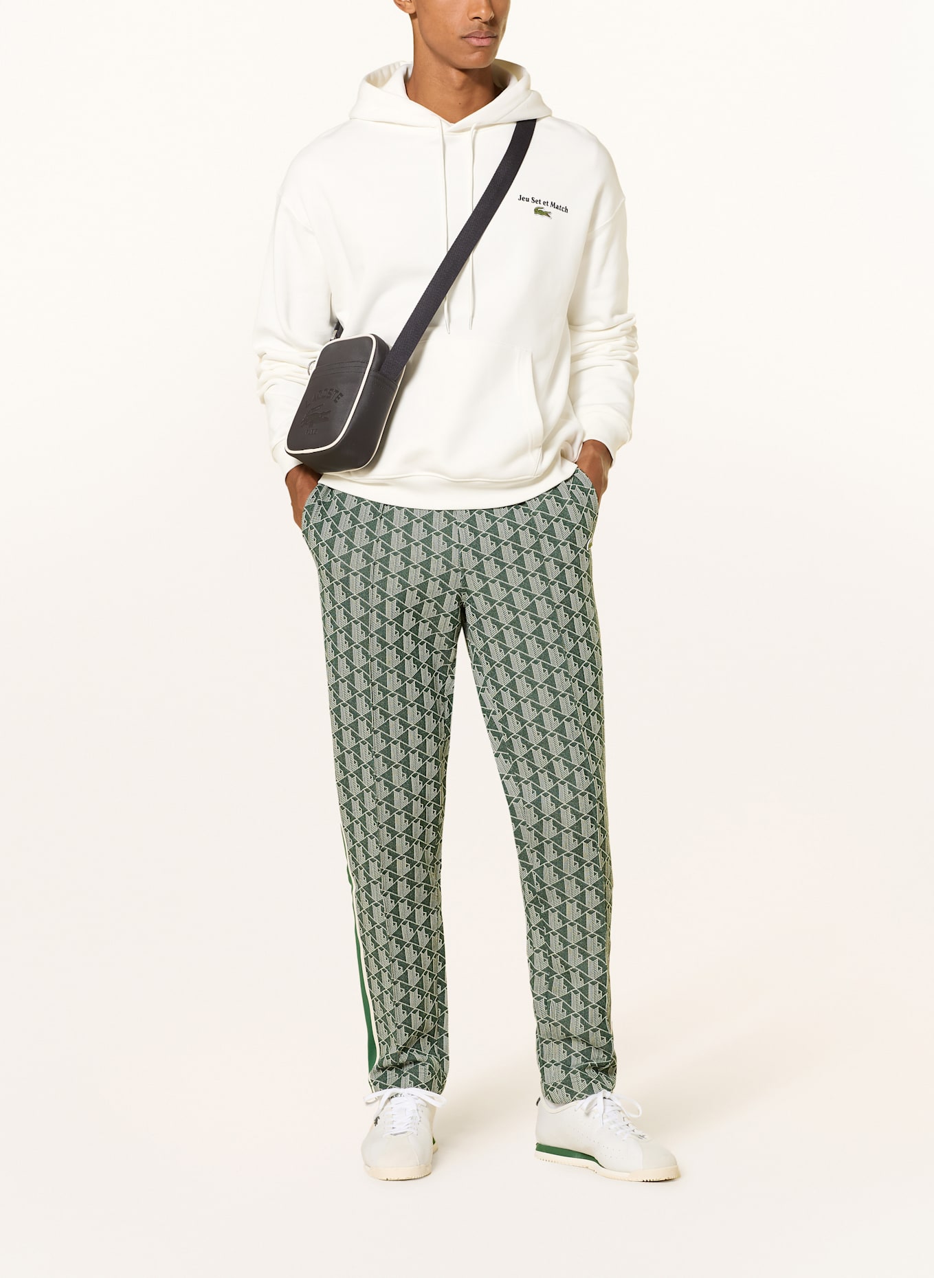 LACOSTE Umhängetasche CLUB 1930: SCHWARZ