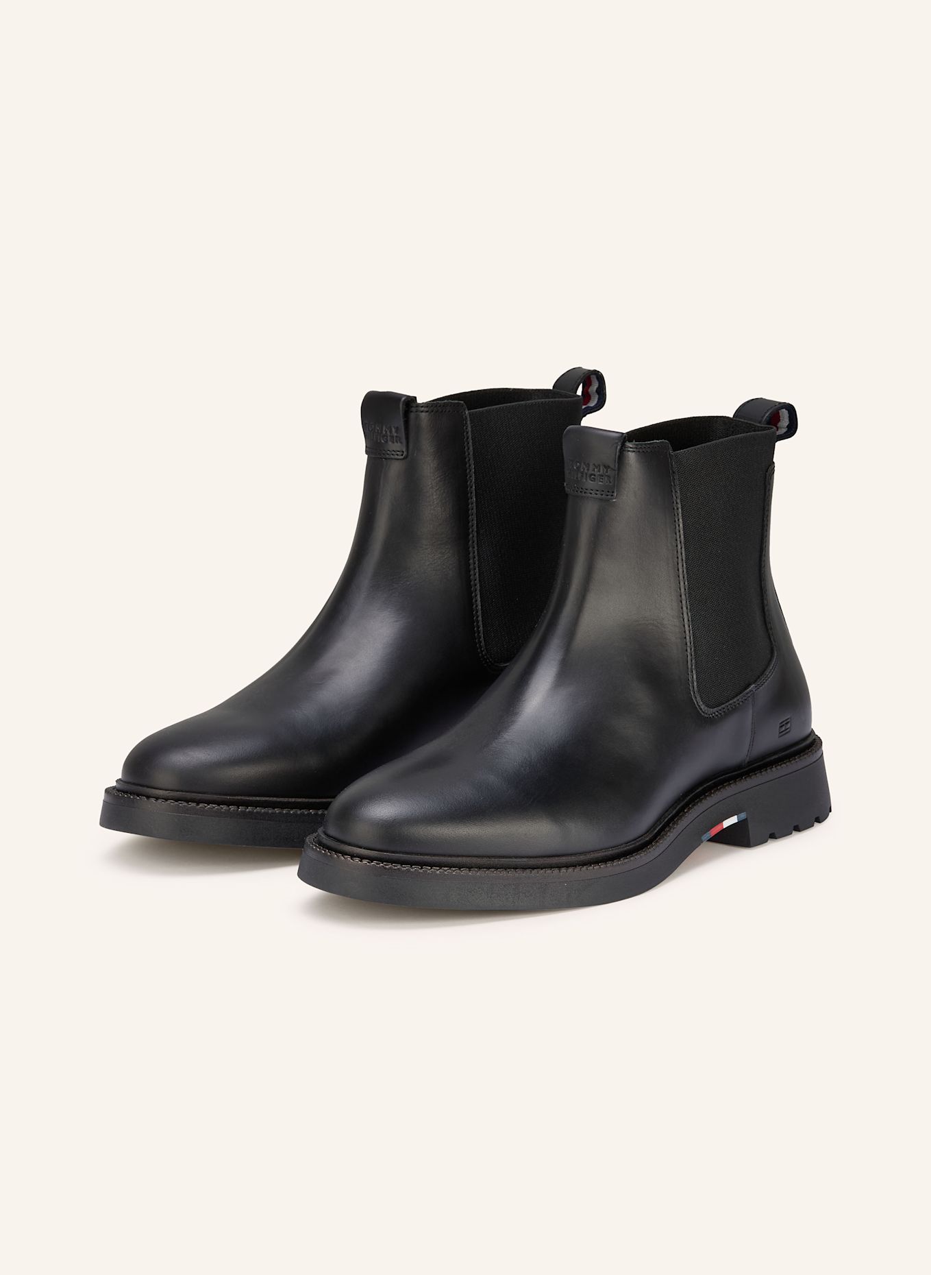 TOMMY HILFIGER Chelsea-Boots: SCHWARZ