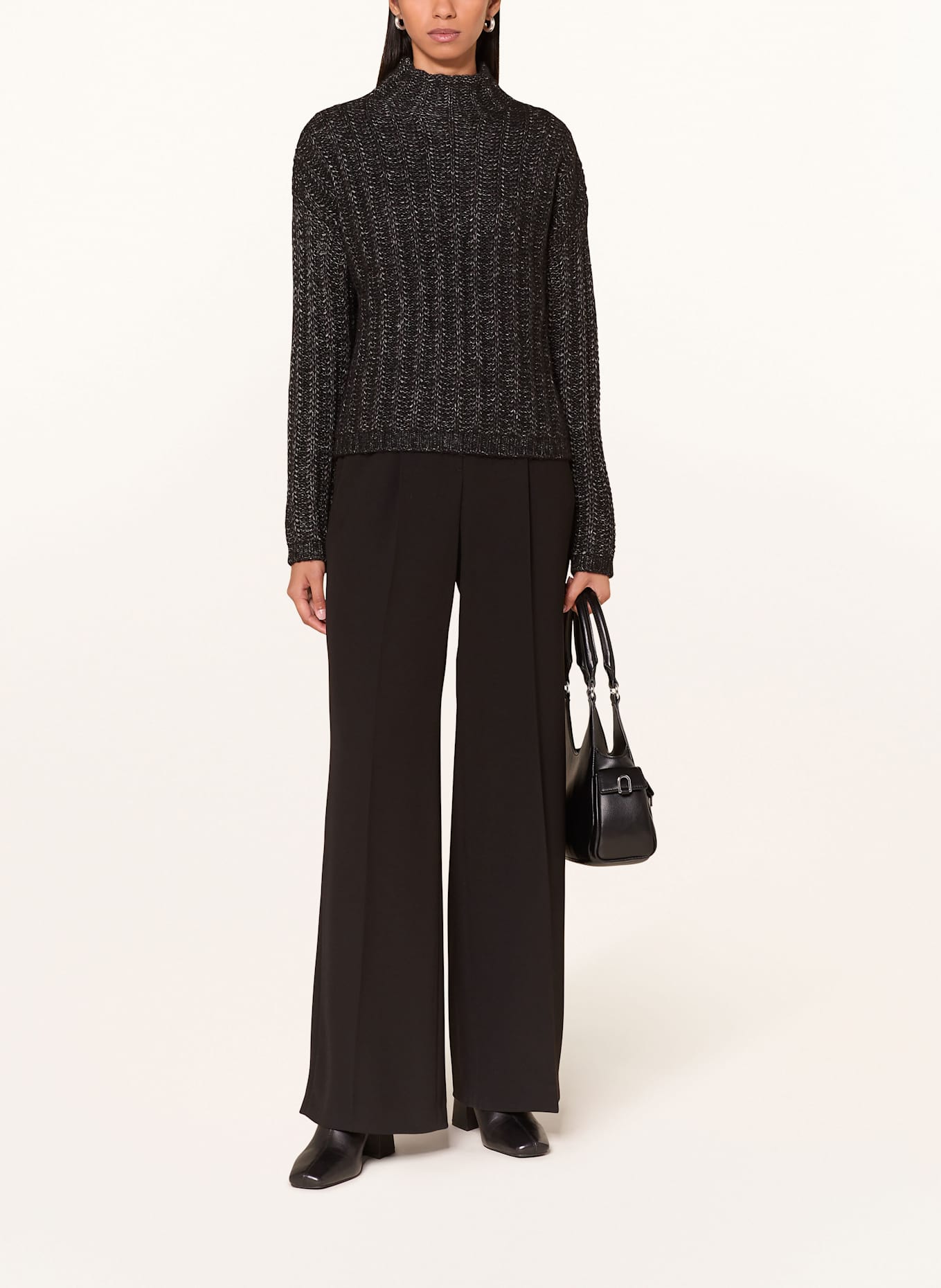 HUGO Pullover SAFINEYNY: SCHWARZ / GRAU