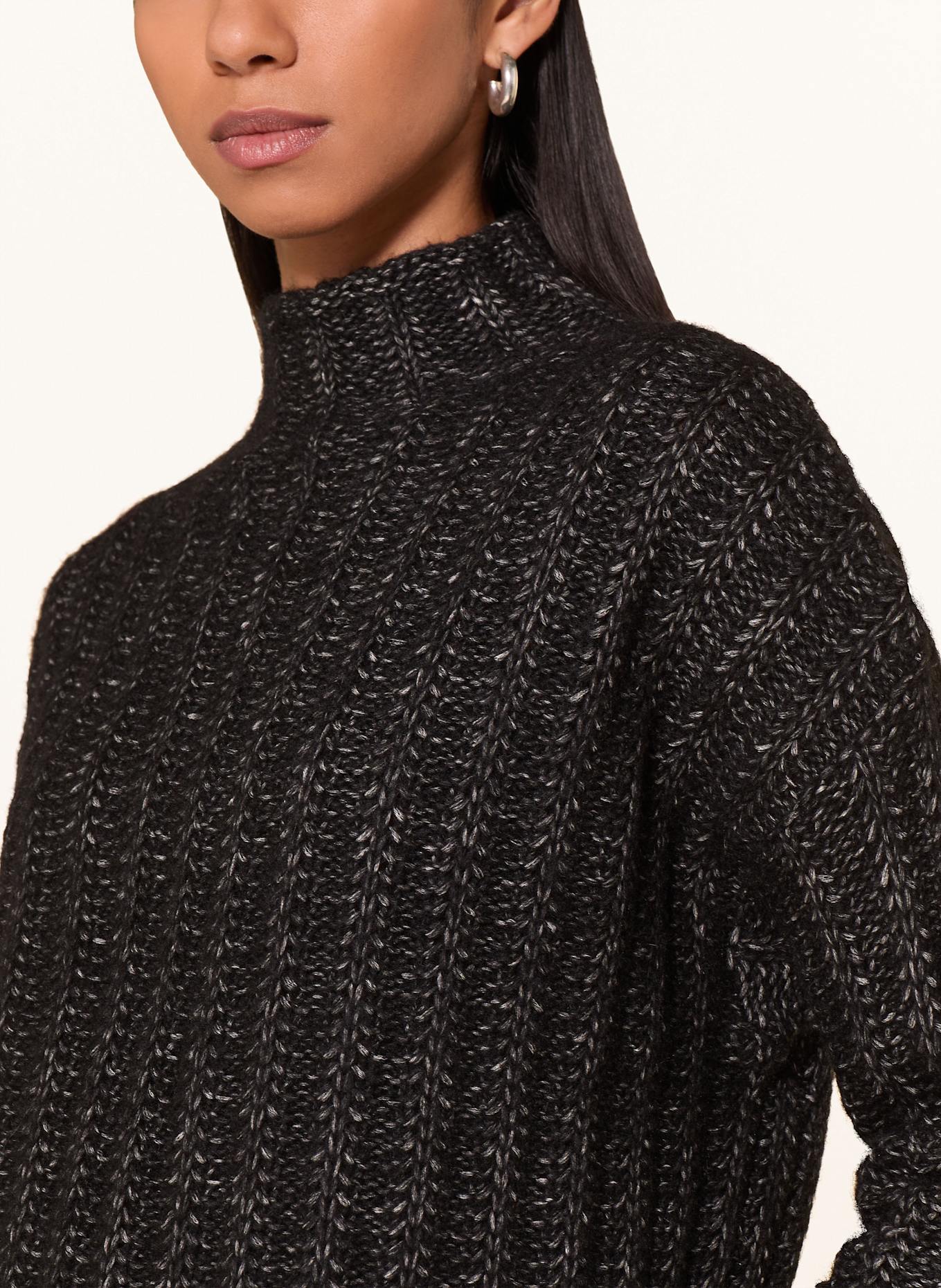 HUGO Pullover SAFINEYNY: SCHWARZ / GRAU