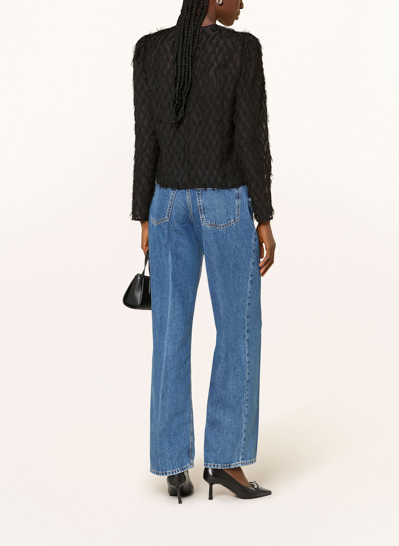 HUGO Blusenshirt CUSANI: SCHWARZ