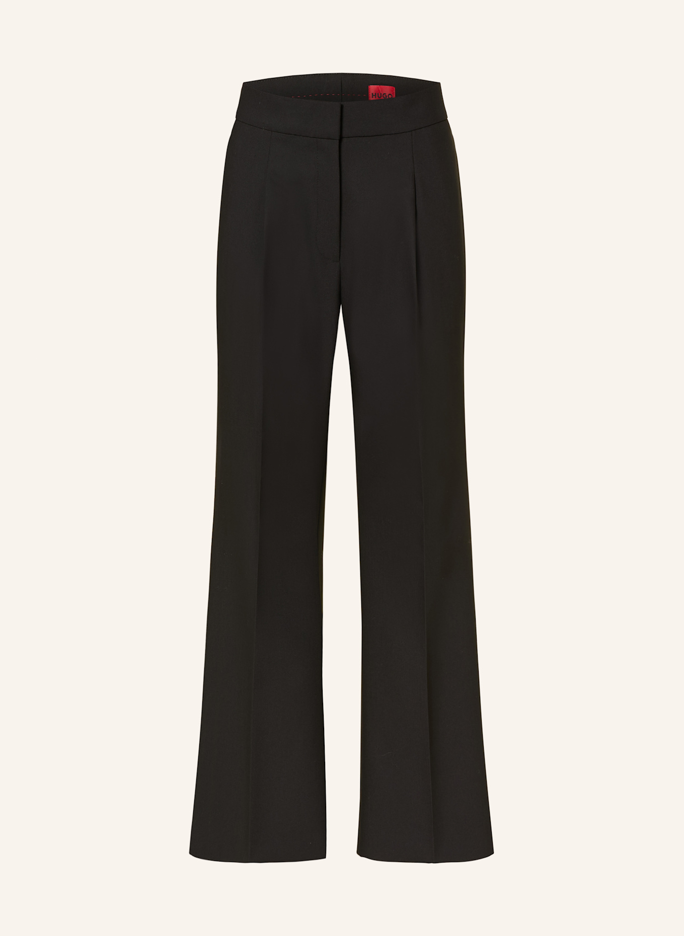 HUGO Marlenehose HAMAIA: SCHWARZ