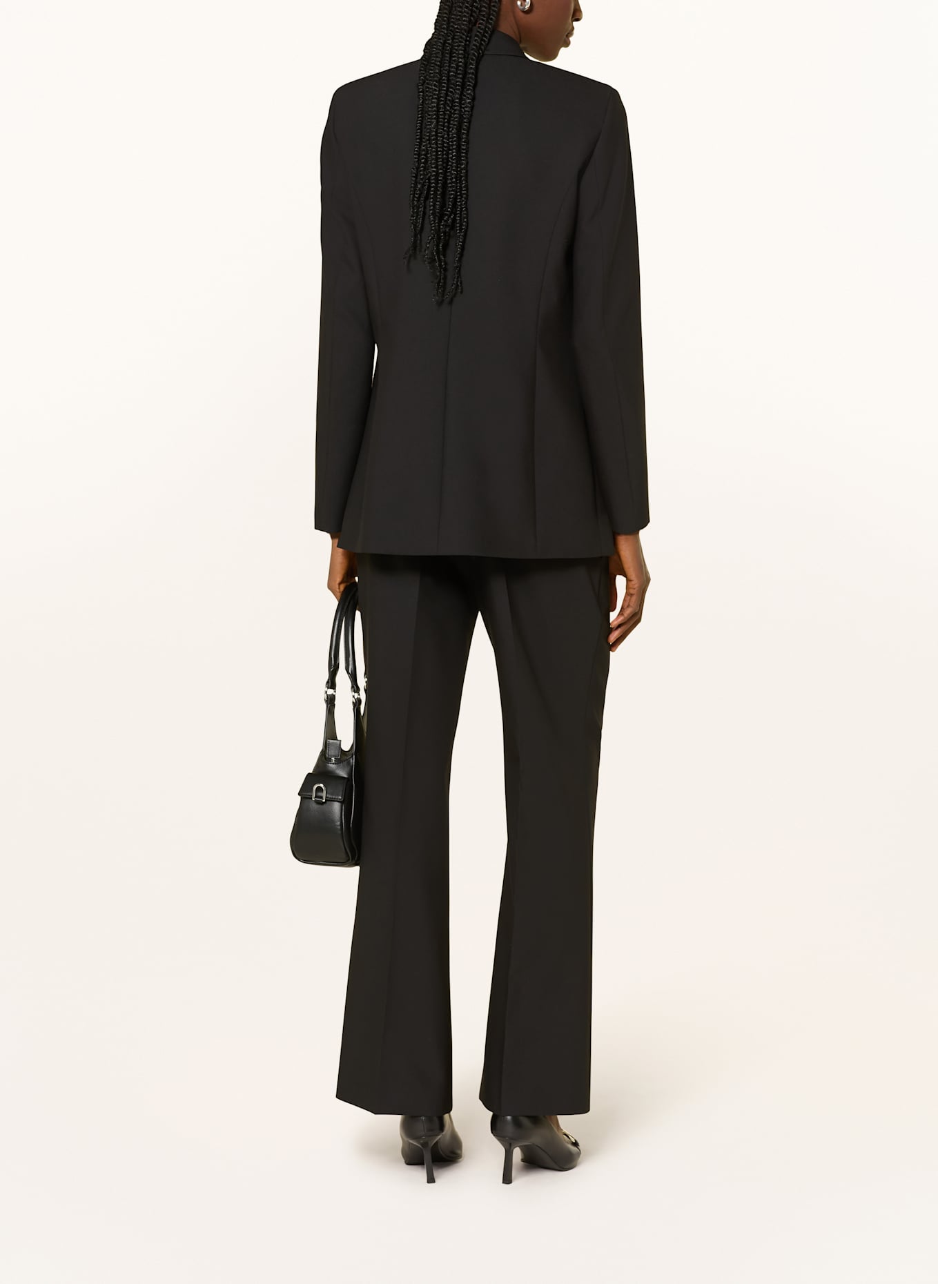 HUGO Marlenehose HAMAIA: SCHWARZ