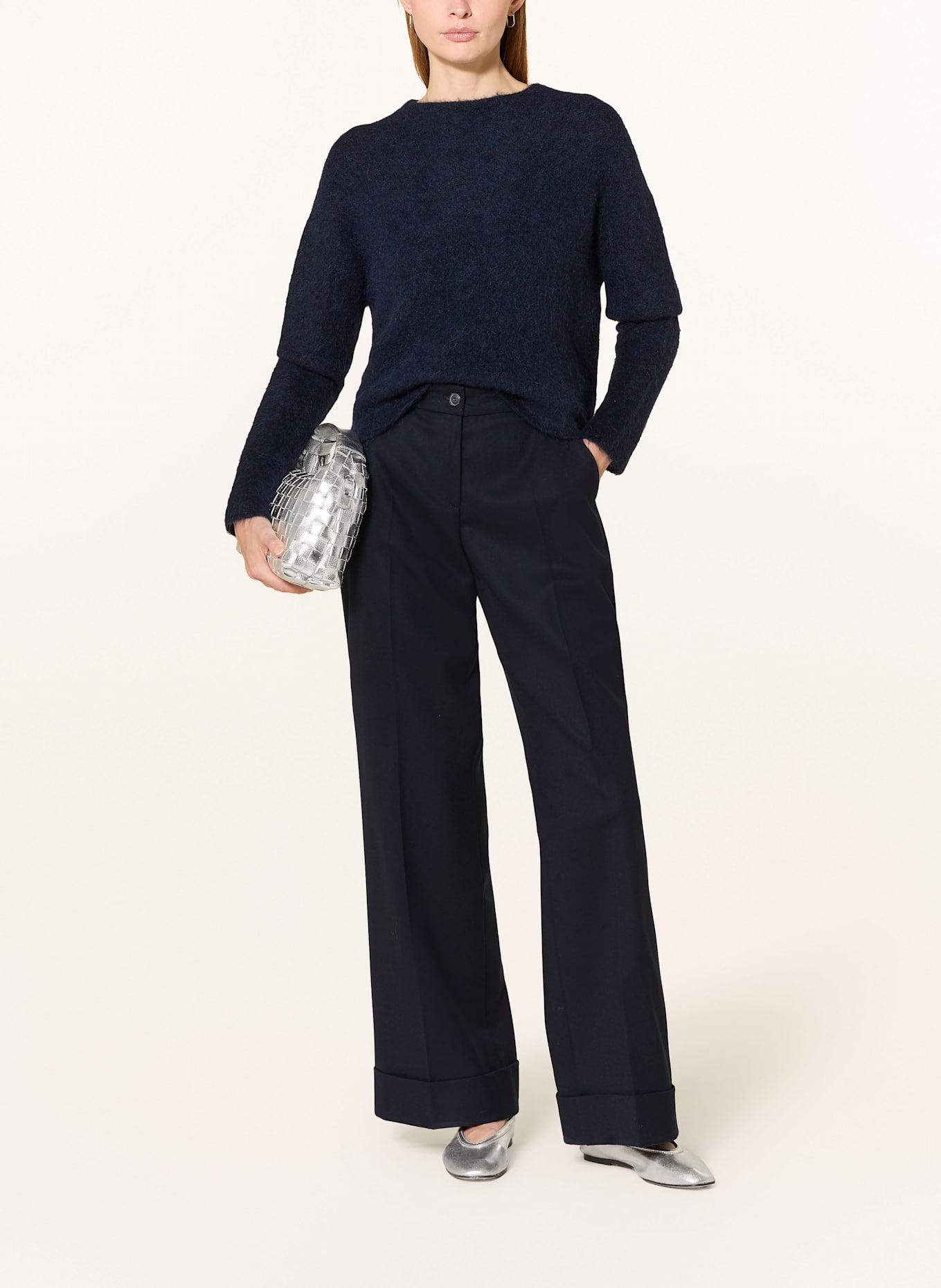 BRAX Marlenehose MAINE: DUNKELBLAU