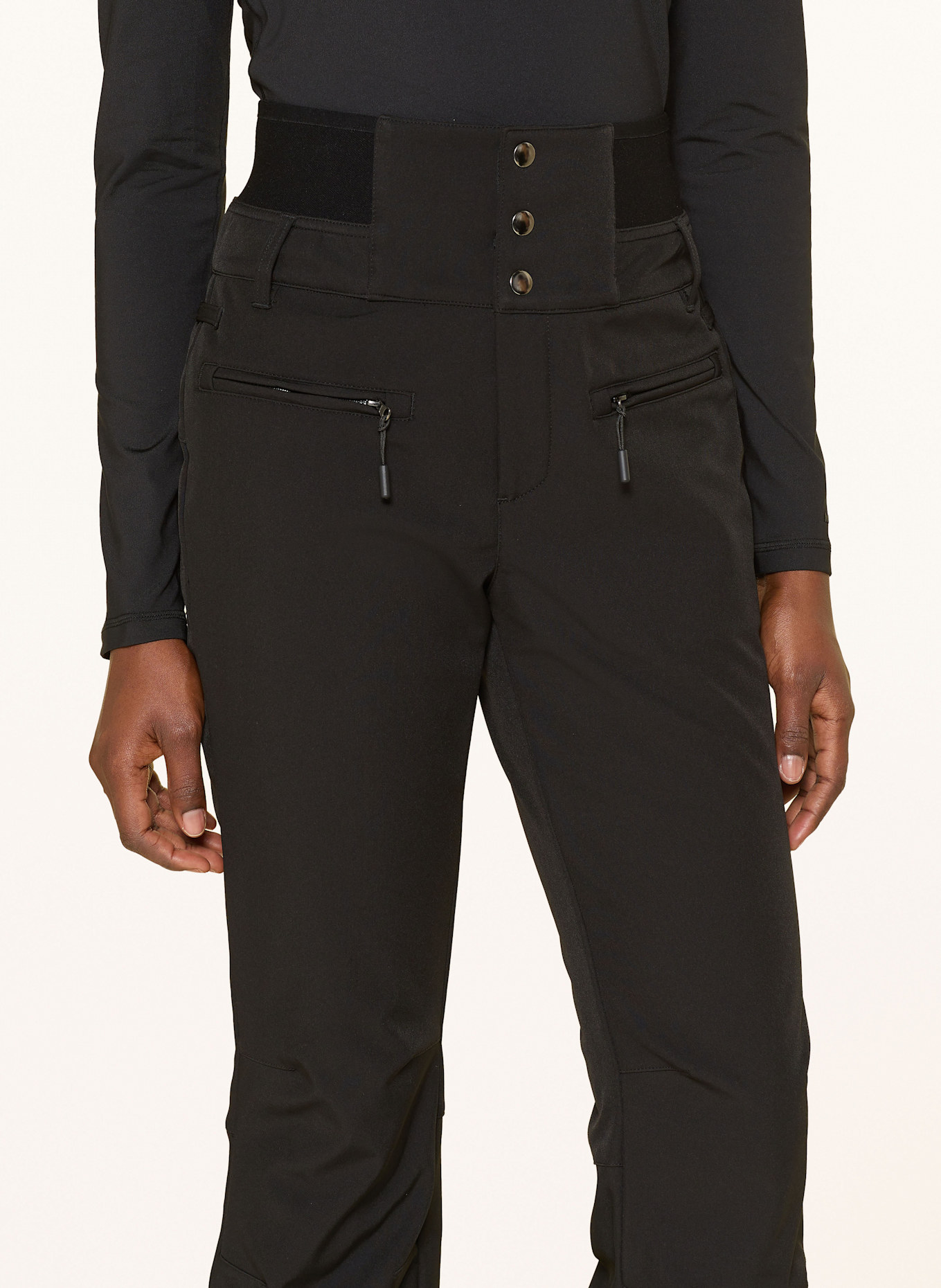 MRS & HUGS Softshell-Skihose: SCHWARZ