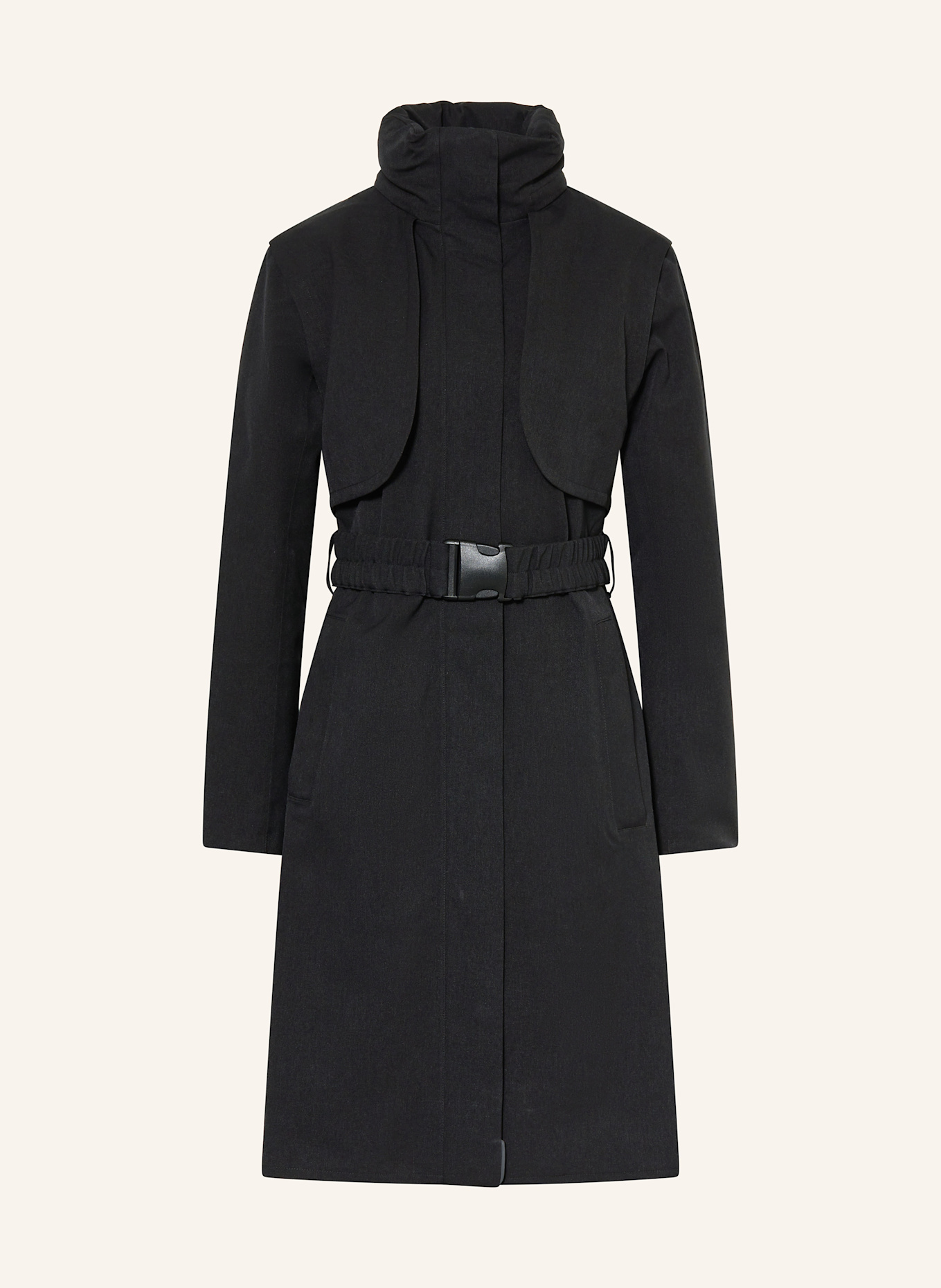 BRGN Trenchcoat SKYET: SCHWARZ