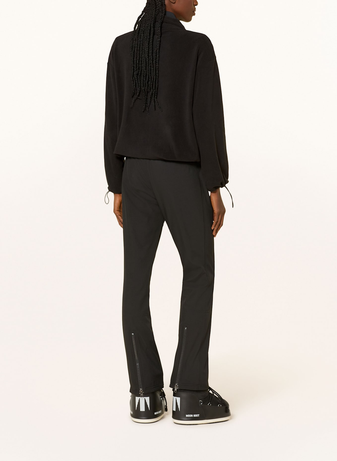 MRS & HUGS Fleece-Troyer: SCHWARZ