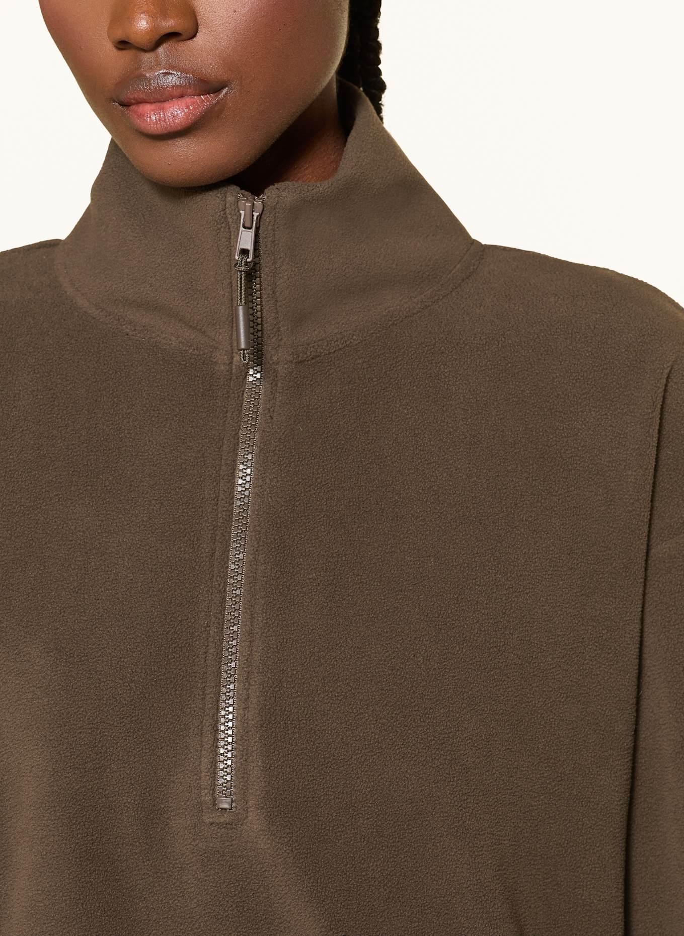 MRS & HUGS Fleece-Troyer: BRAUN