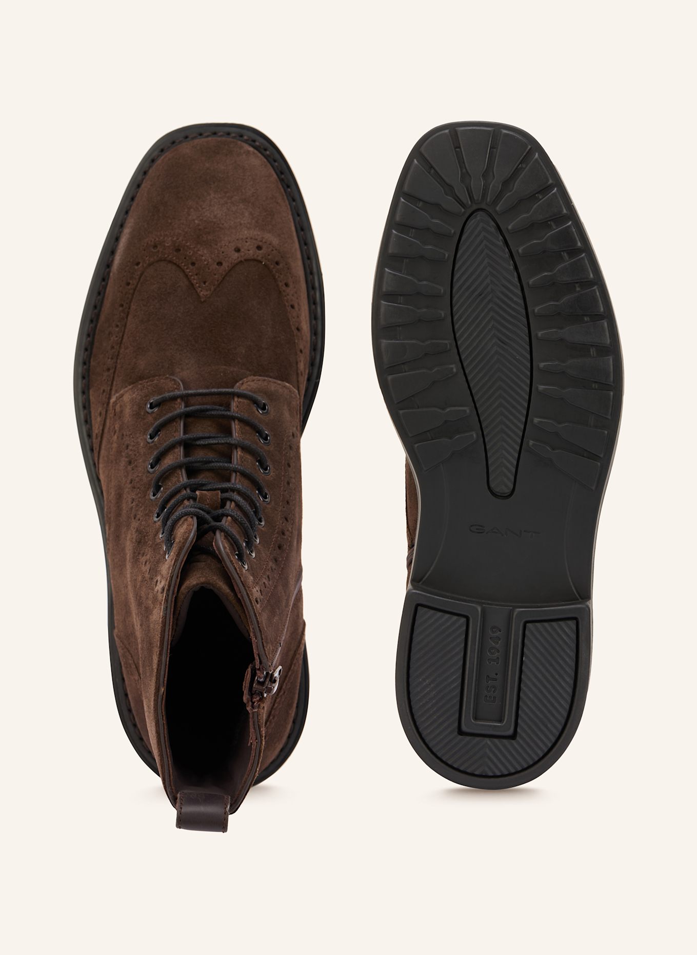 GANT Schnürboots BOGGER: DUNKELBRAUN