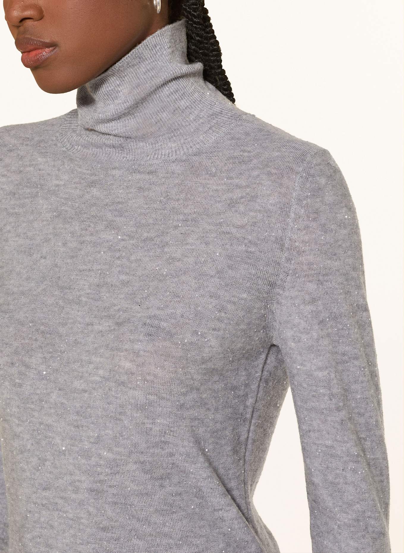 FABIANA FILIPPI Sweter z cekinami: SZARY