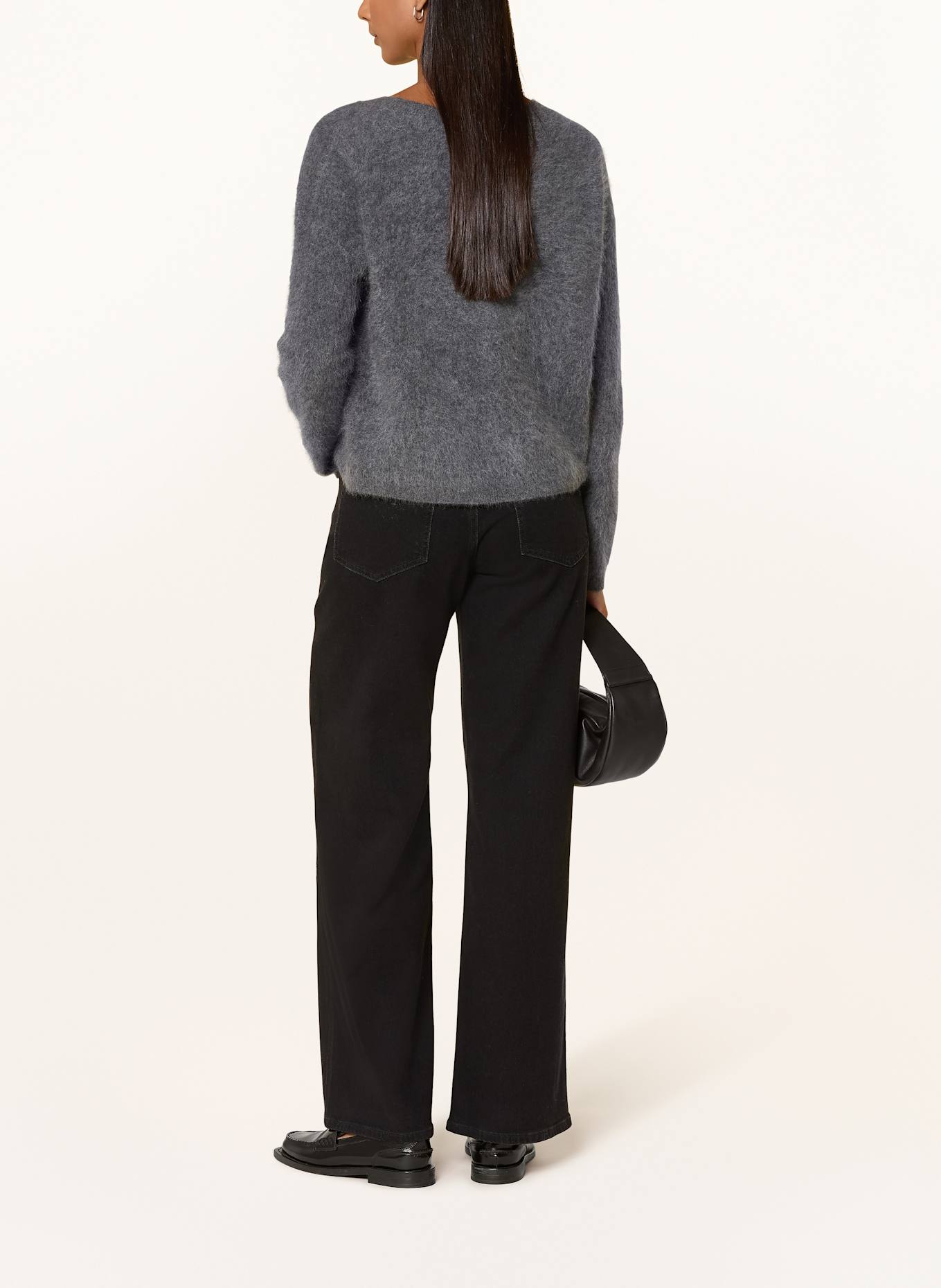 BRAX Wide Leg Jeans MORGAN: 02 CLEAN BLACK BLACK