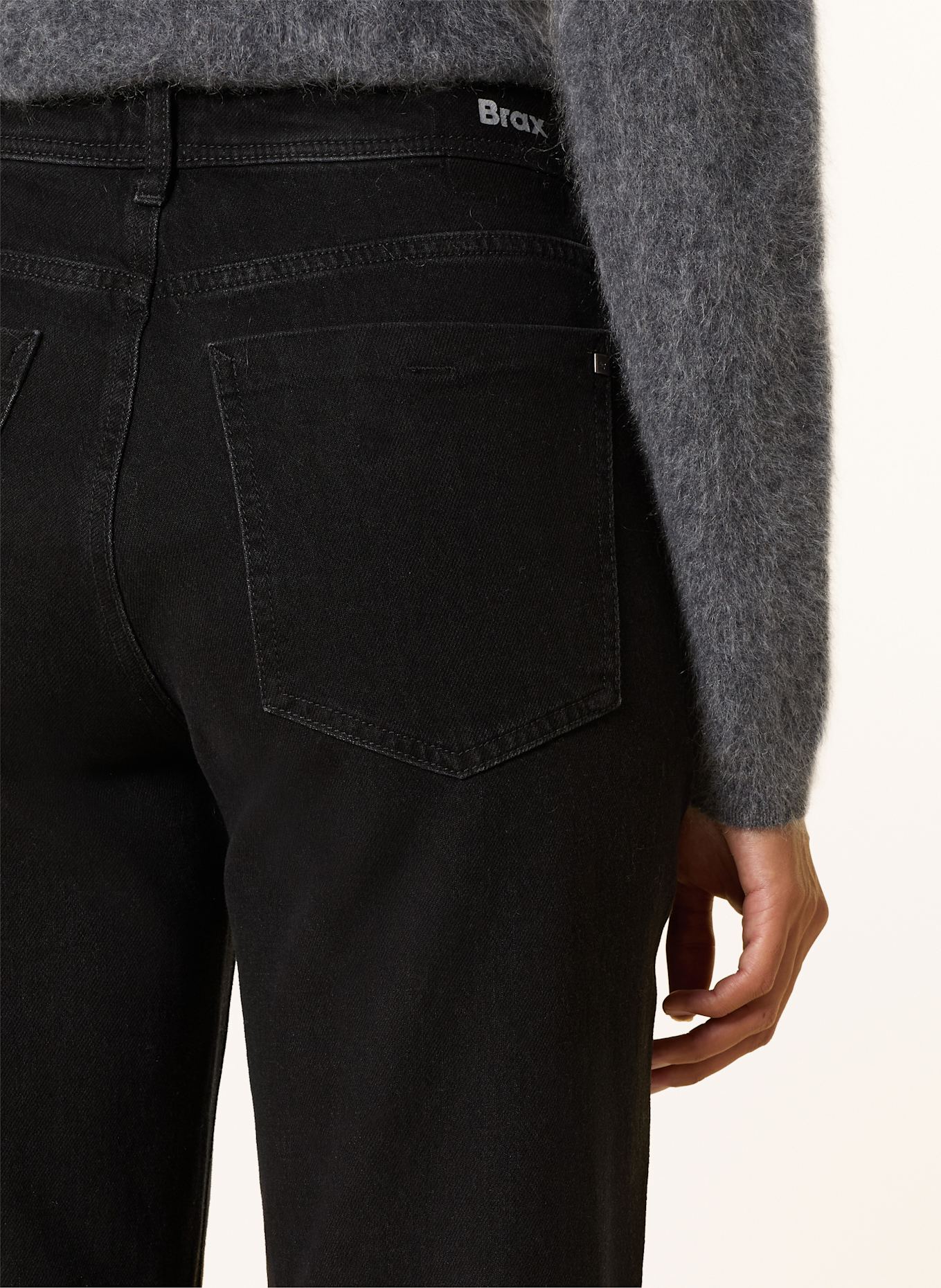 BRAX Wide Leg Jeans MORGAN: 02 CLEAN BLACK BLACK