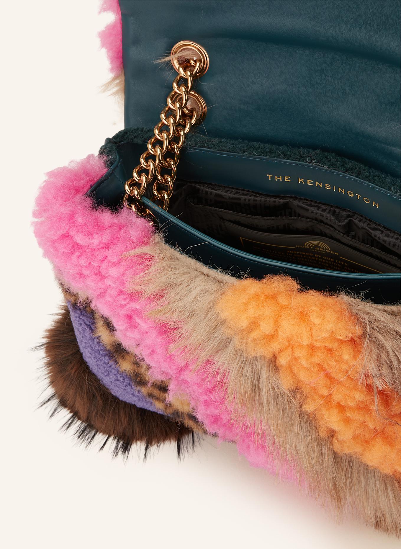 KURT GEIGER Torba na ramię KENSINGTON: PETROL / JASKRAWY MOCNORÓŻOWY / POMARAŃCZOWY