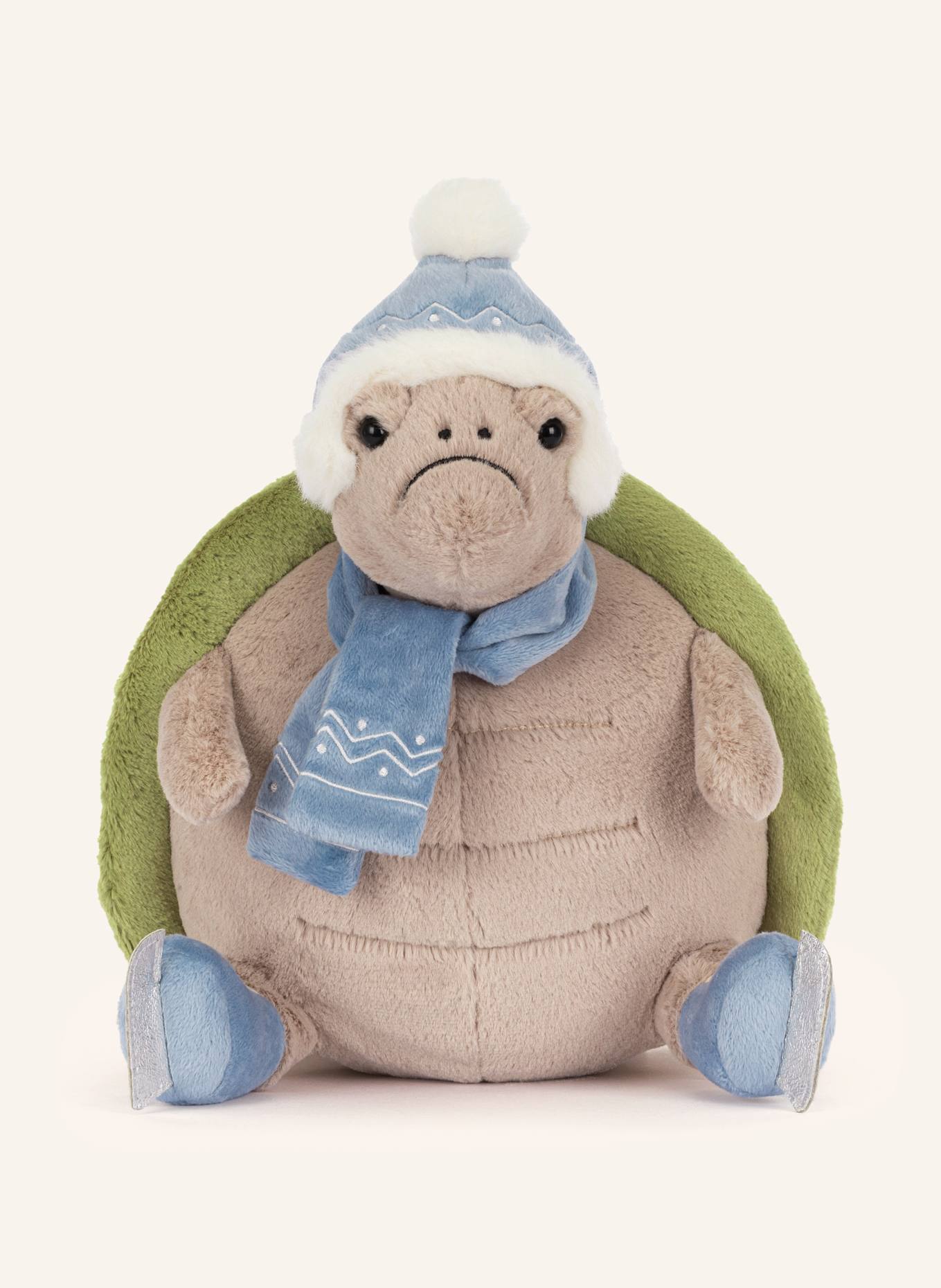 Jellycat Peluche TIMMY TURTLE SKATING: BEIGE / VERT / BLEU CLAIR