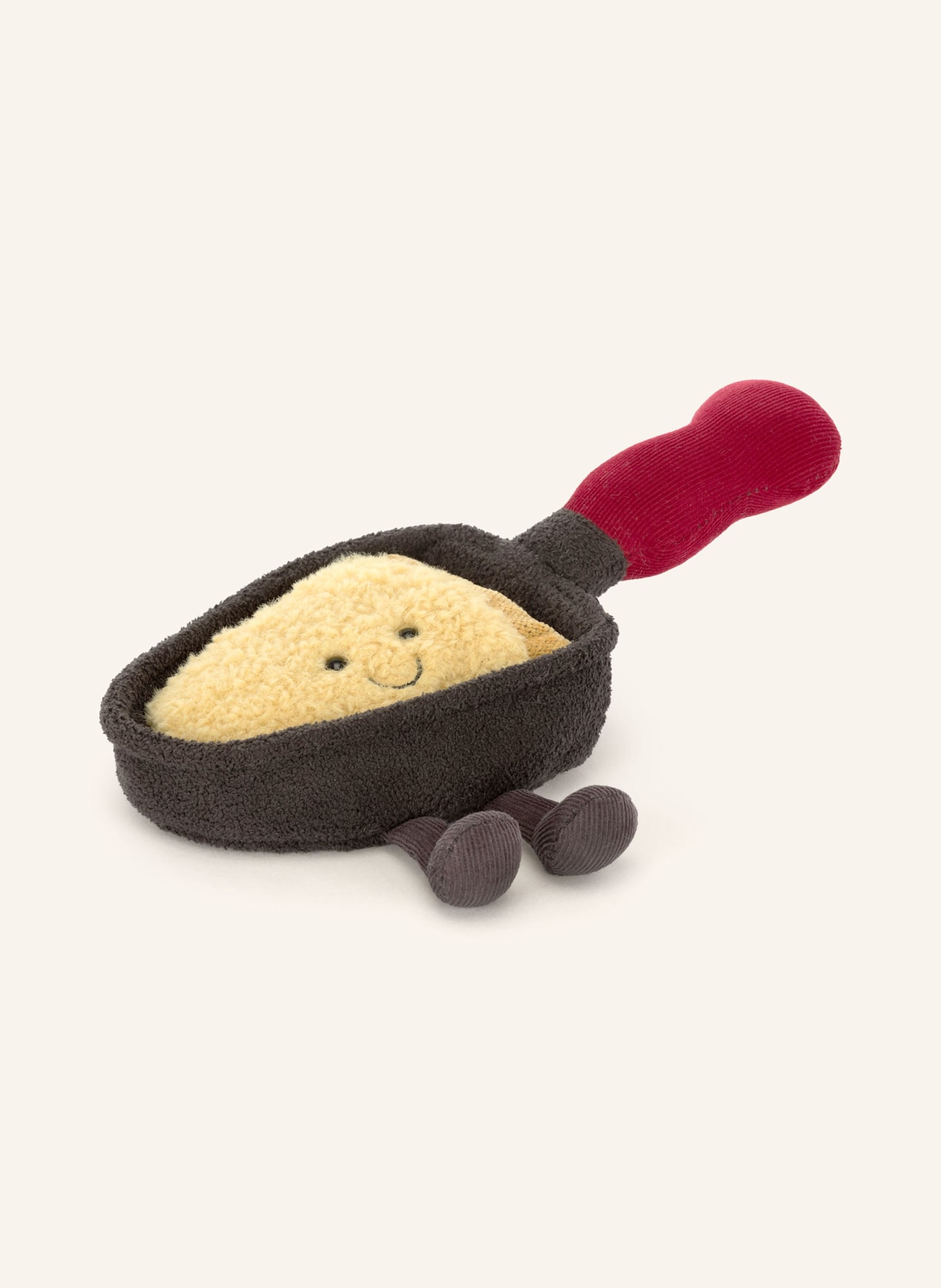 Jellycat Peluche AMUSEABLES RACLETTE: NOIR / ROUGE / JAUNE CLAIR